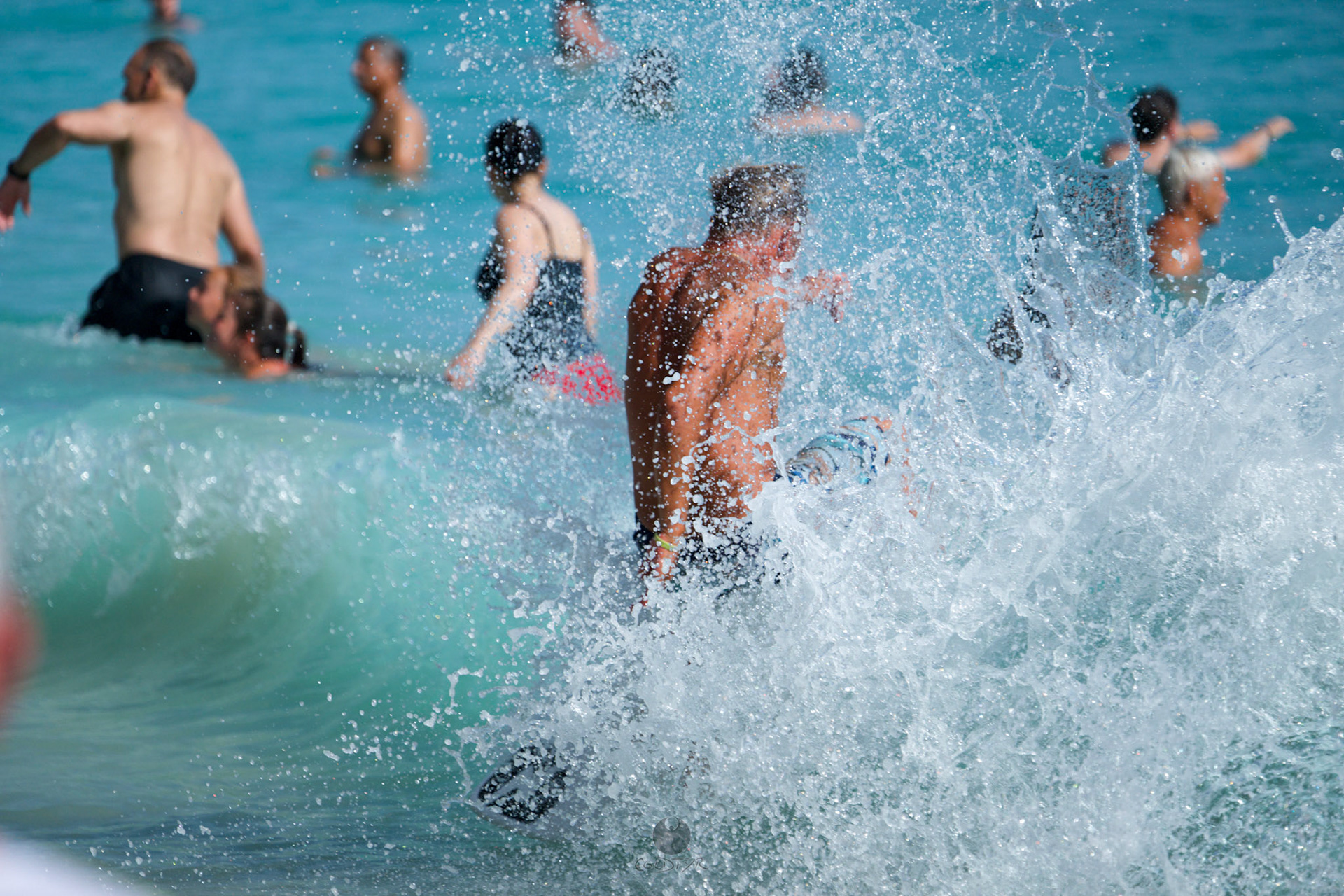 Brian "Hollywood" rips the Waikiki shore break.