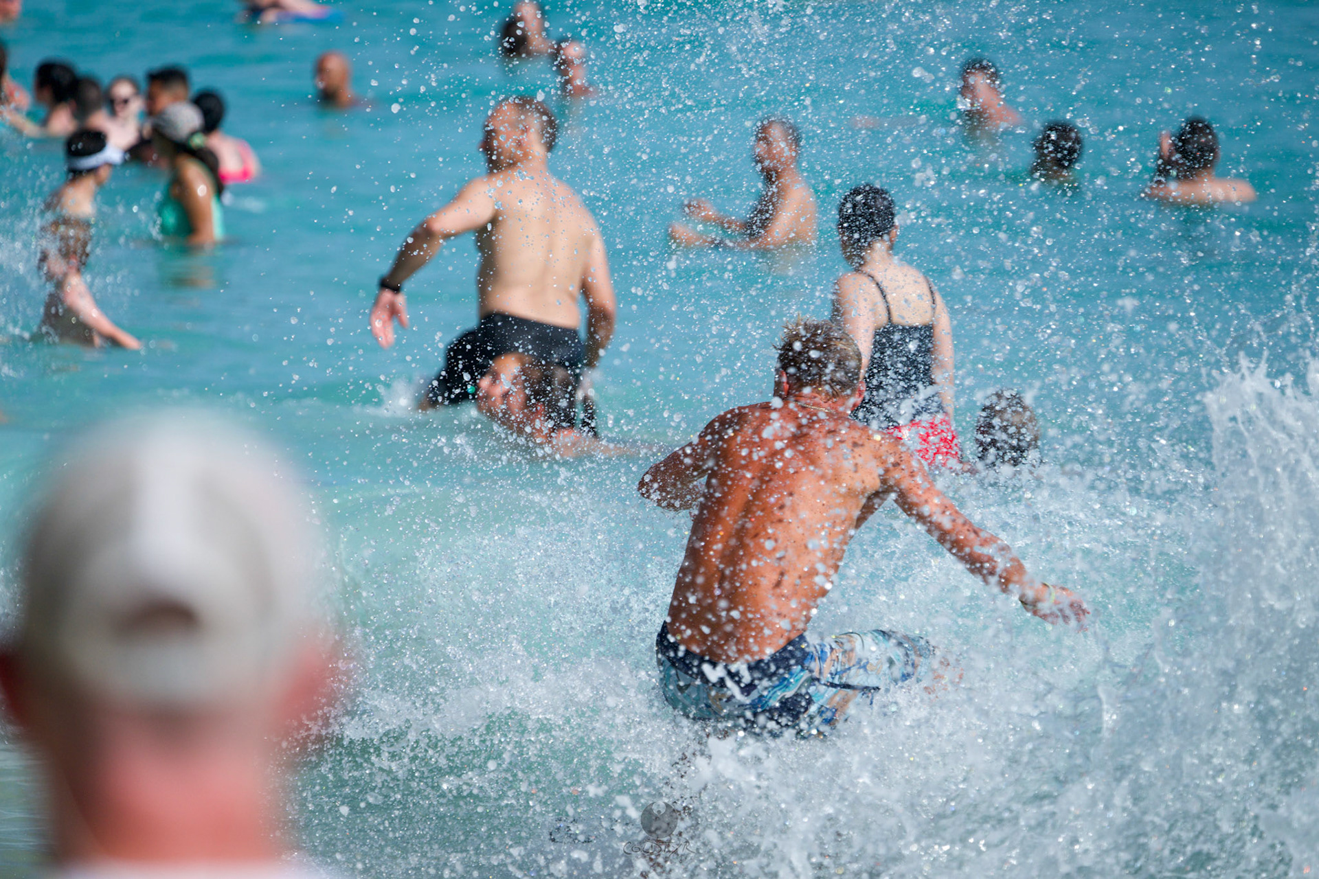 Brian "Hollywood" rips the Waikiki shore break.