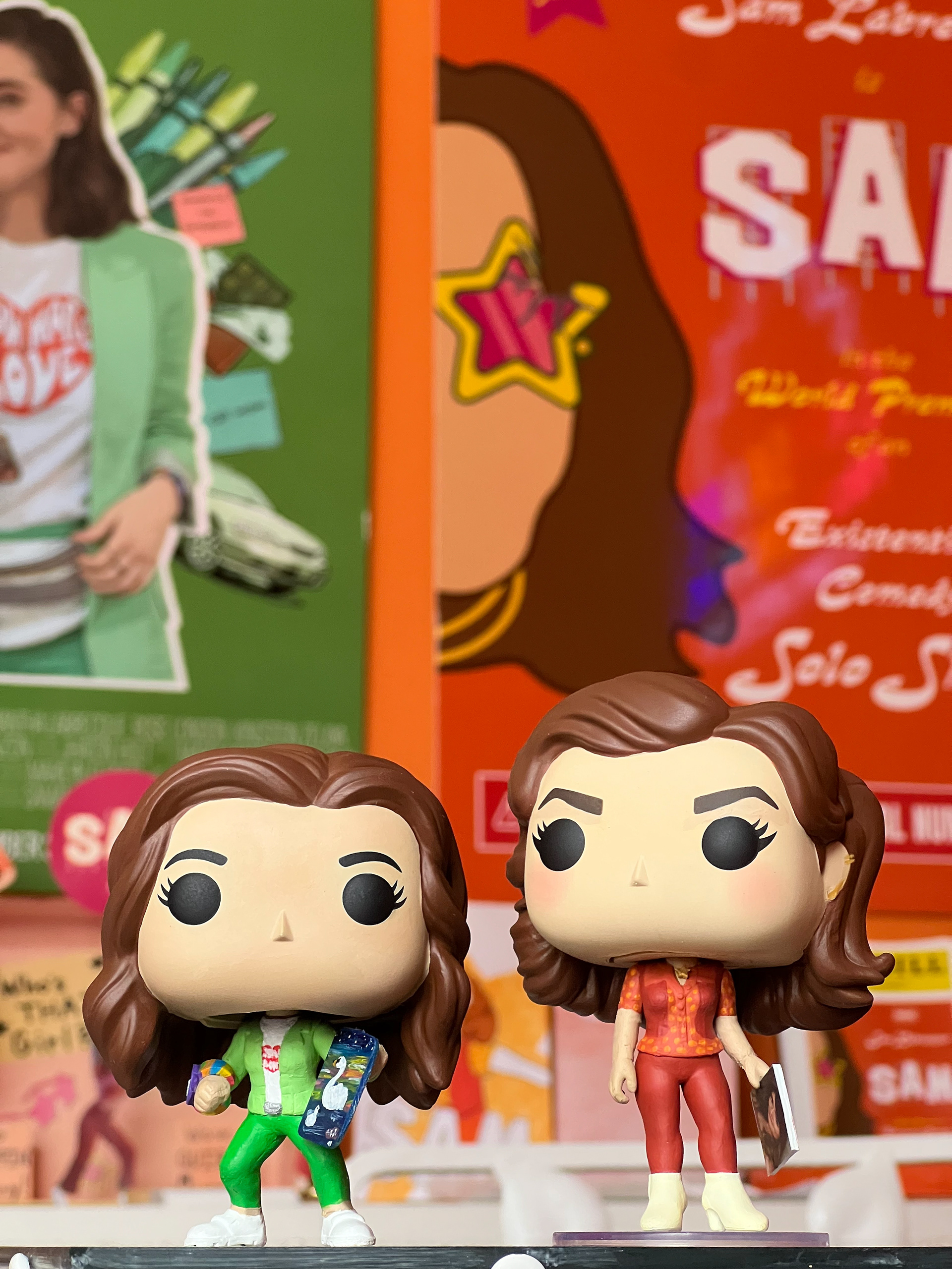 Custom "Trying" and "SAM" Funko Pops