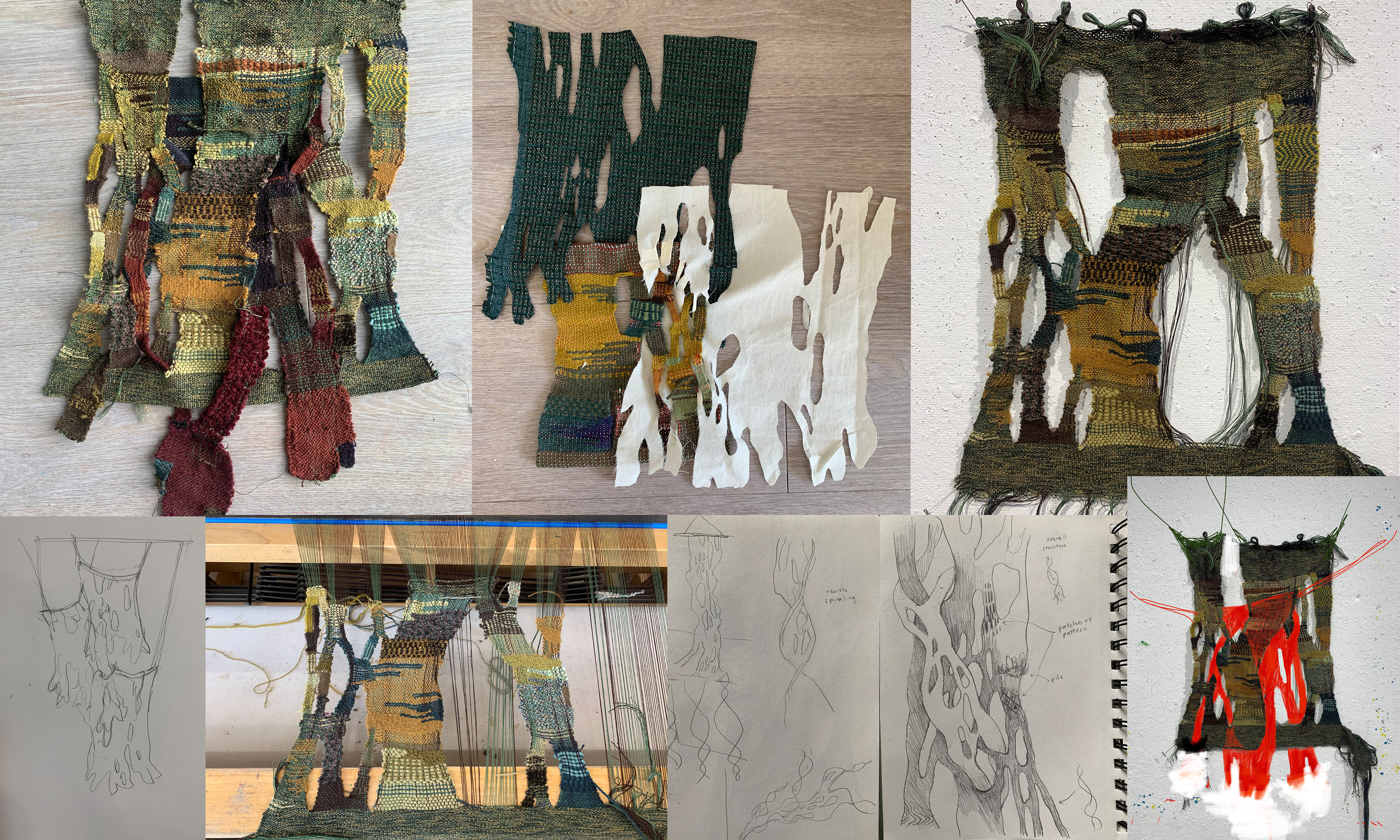 process work and sketches