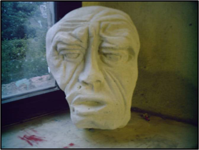 Carved cement expanded with pumice .25 metres