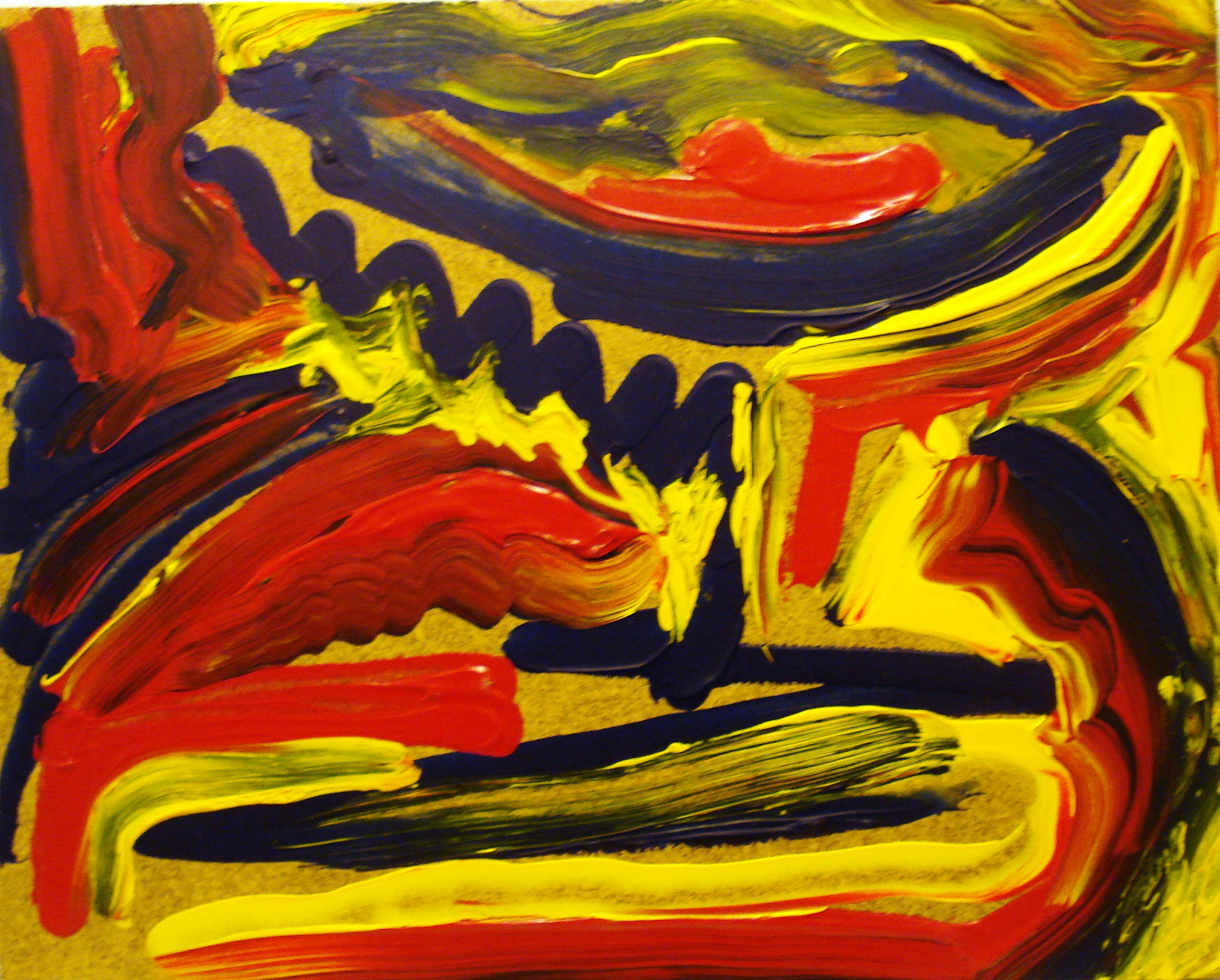 "The upside of ennui" January 2014 Acrylic on board - 8 x 10"