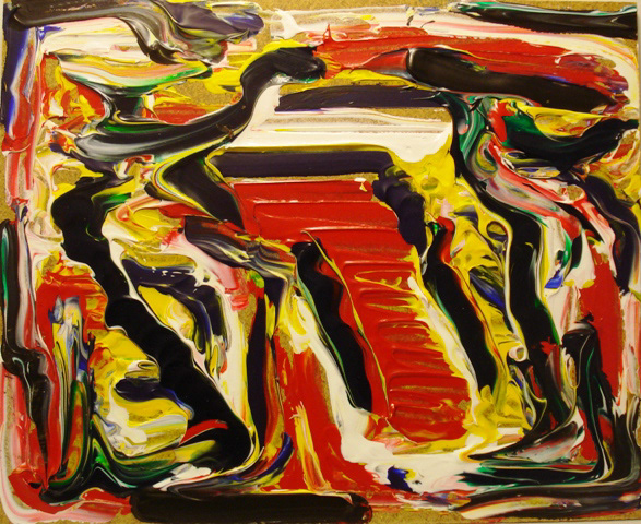 "Grasping the power" January 2014 Acrylic on board - 8 x 10"