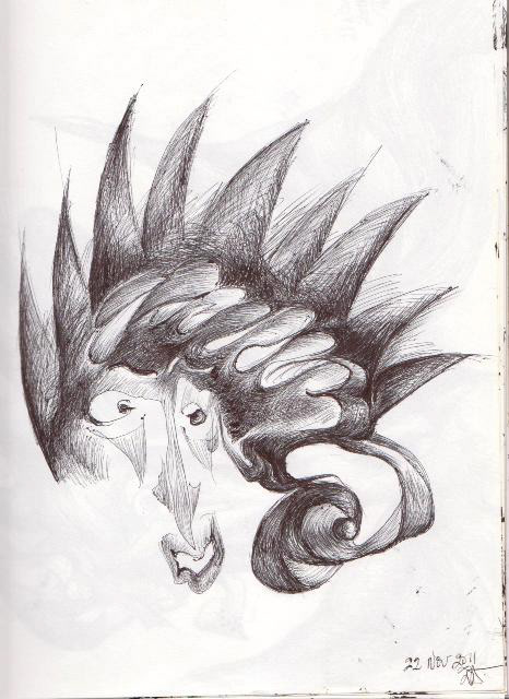 "My head as a goat"