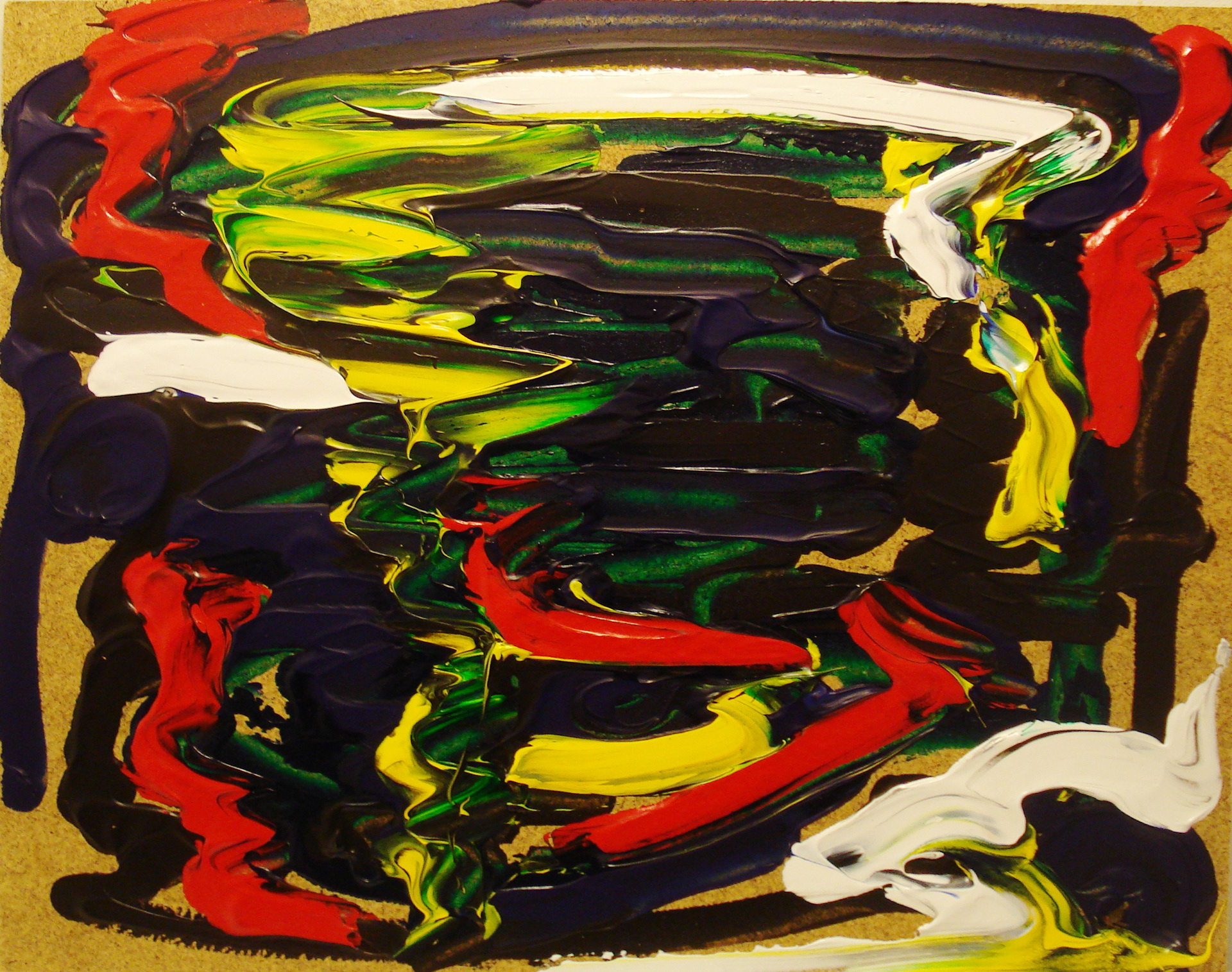"Some days there is no middle ground" January 2014 Acrylic on board - 8 x 10"
