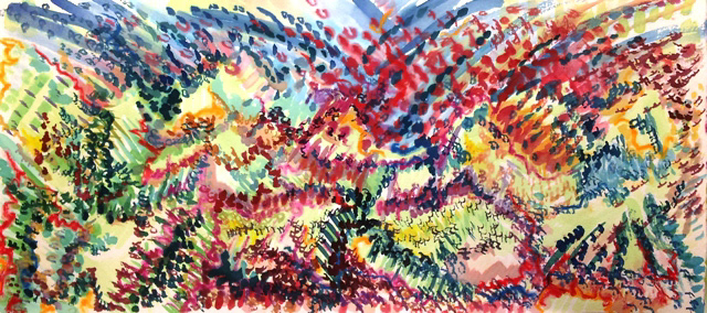 "Speckled shadows banding together" - 6 July 2013