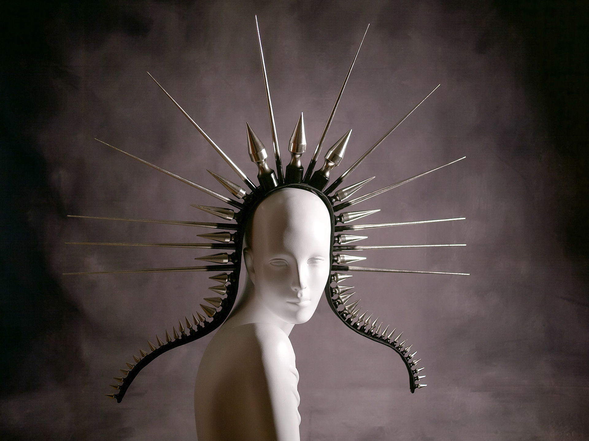 AURA • gilded spike headpiece
