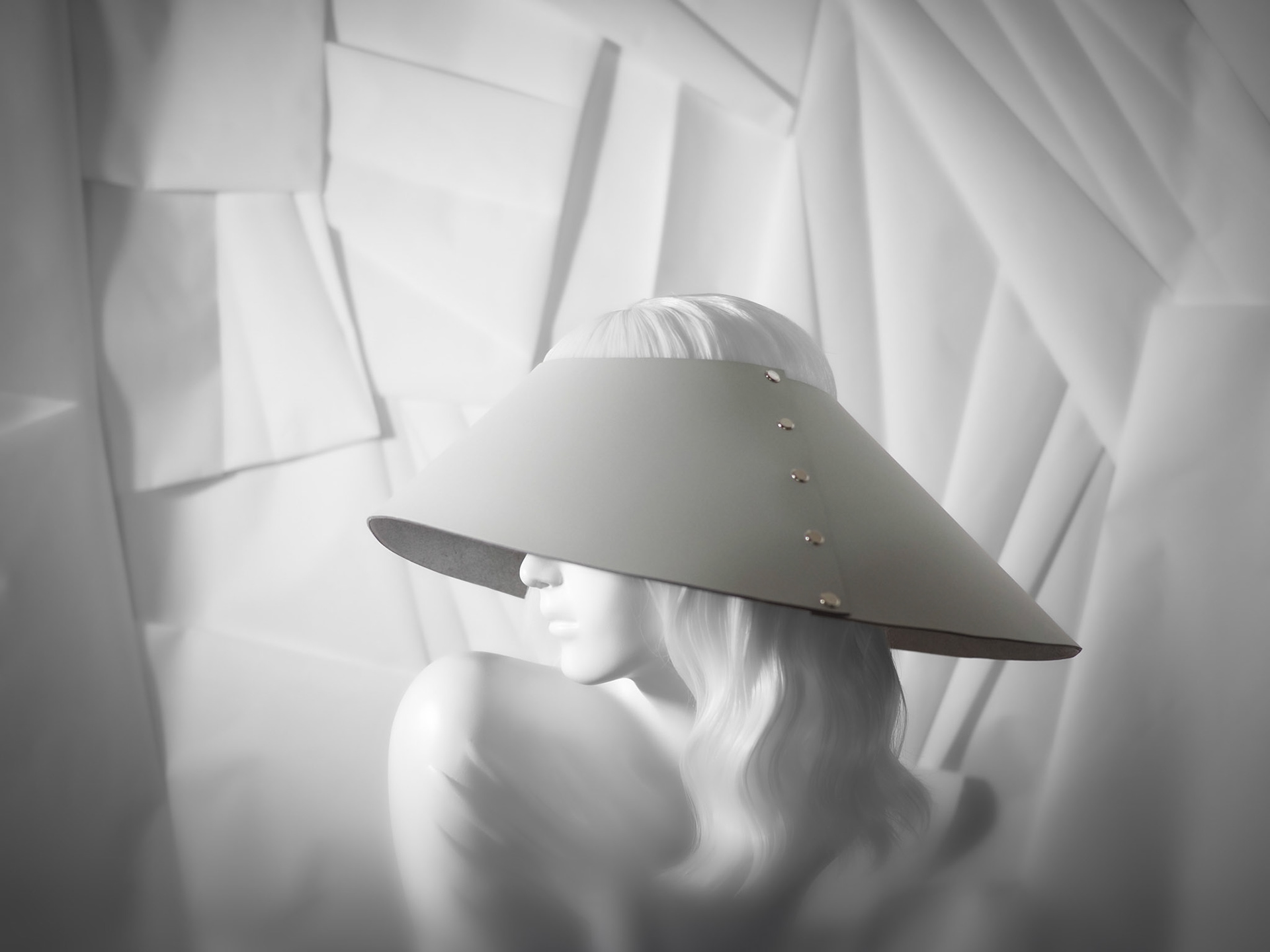 WEI • visor in leather