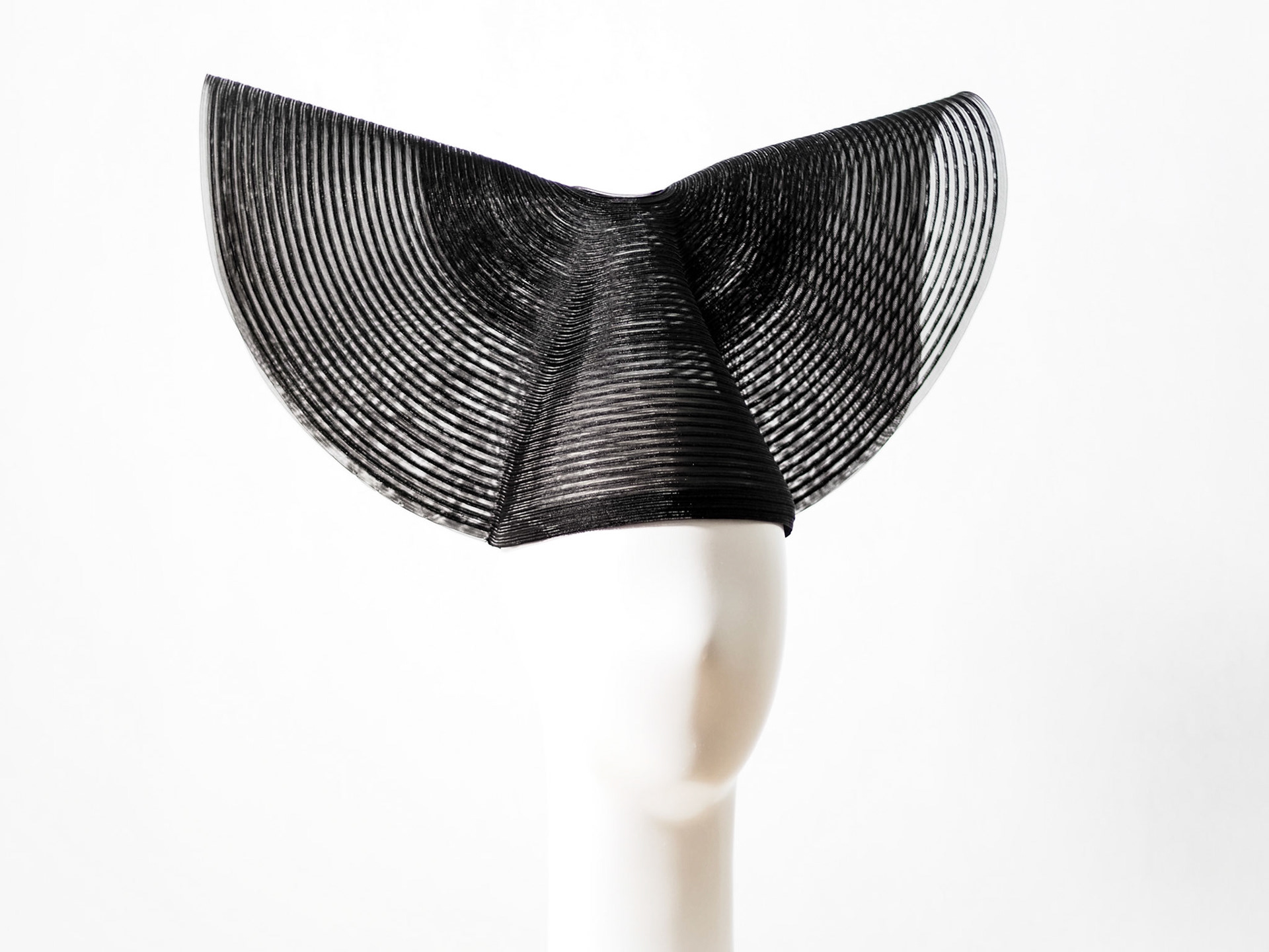 YNA • winged cone in stitched narrow crinoline