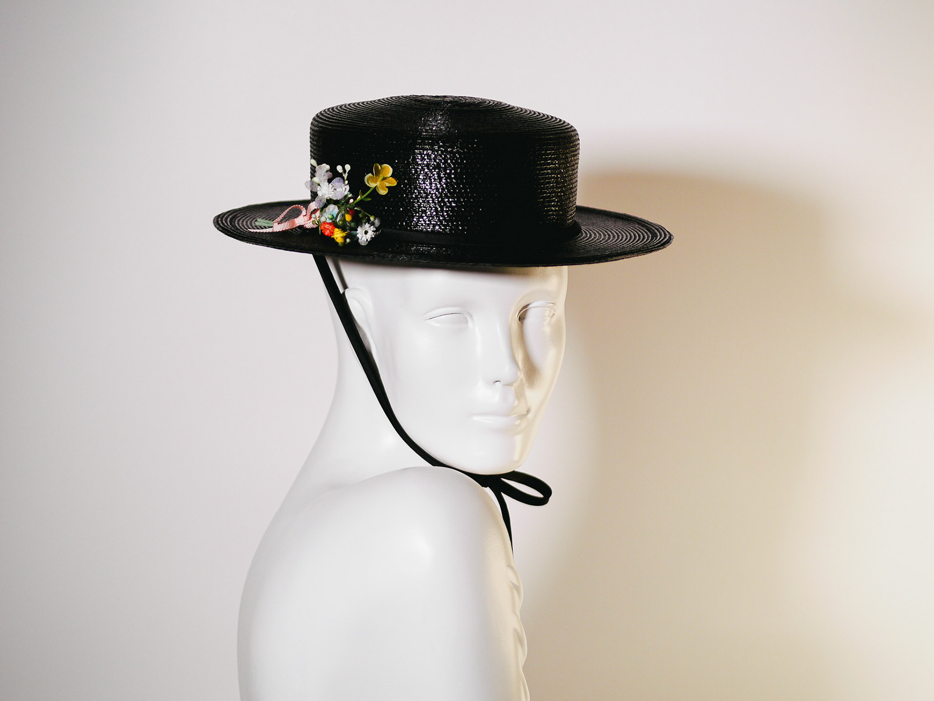 CORSAGE • stitched braid boater