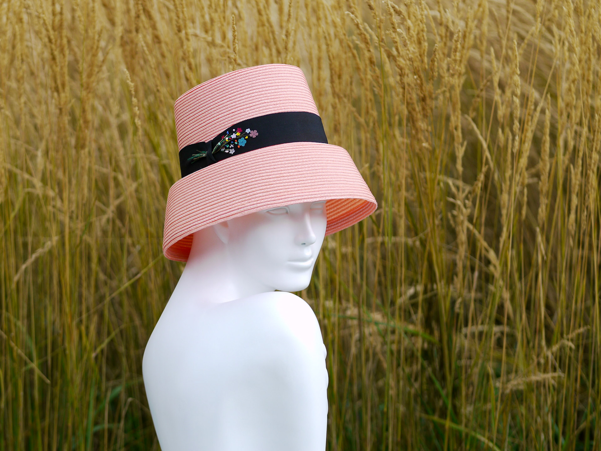 POT • stitched braid flower pot