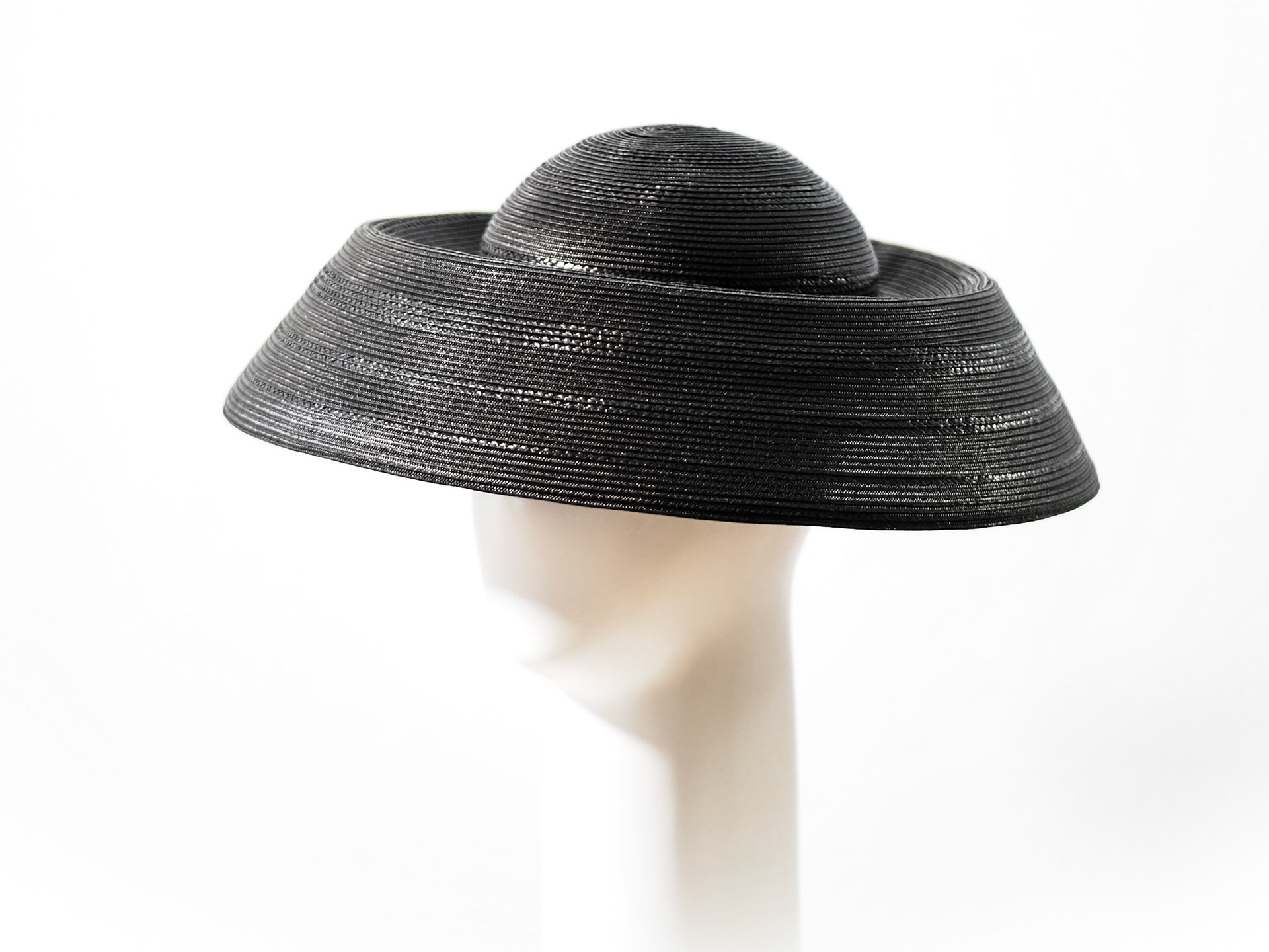 XHILLI • striped mushroom hat in stitched braid