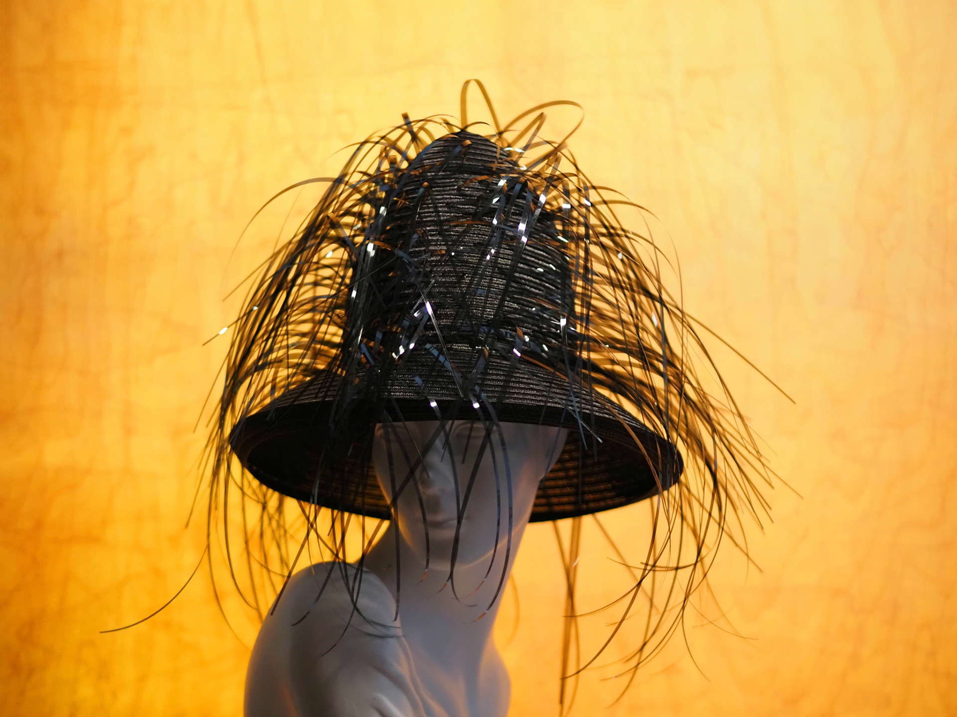 TRICKLE • ten gallon hat in stitched braid with acetate effusion