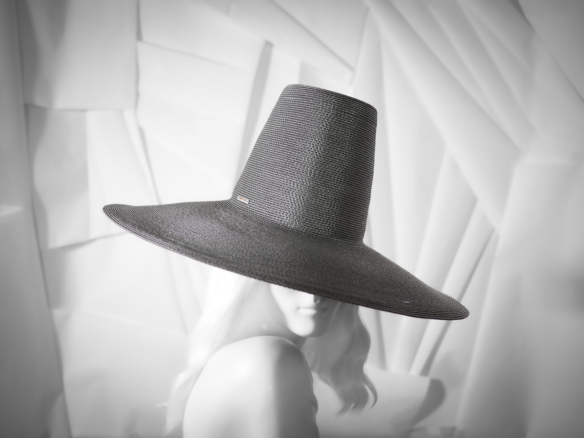 JAX • large sun hat in stitched braid