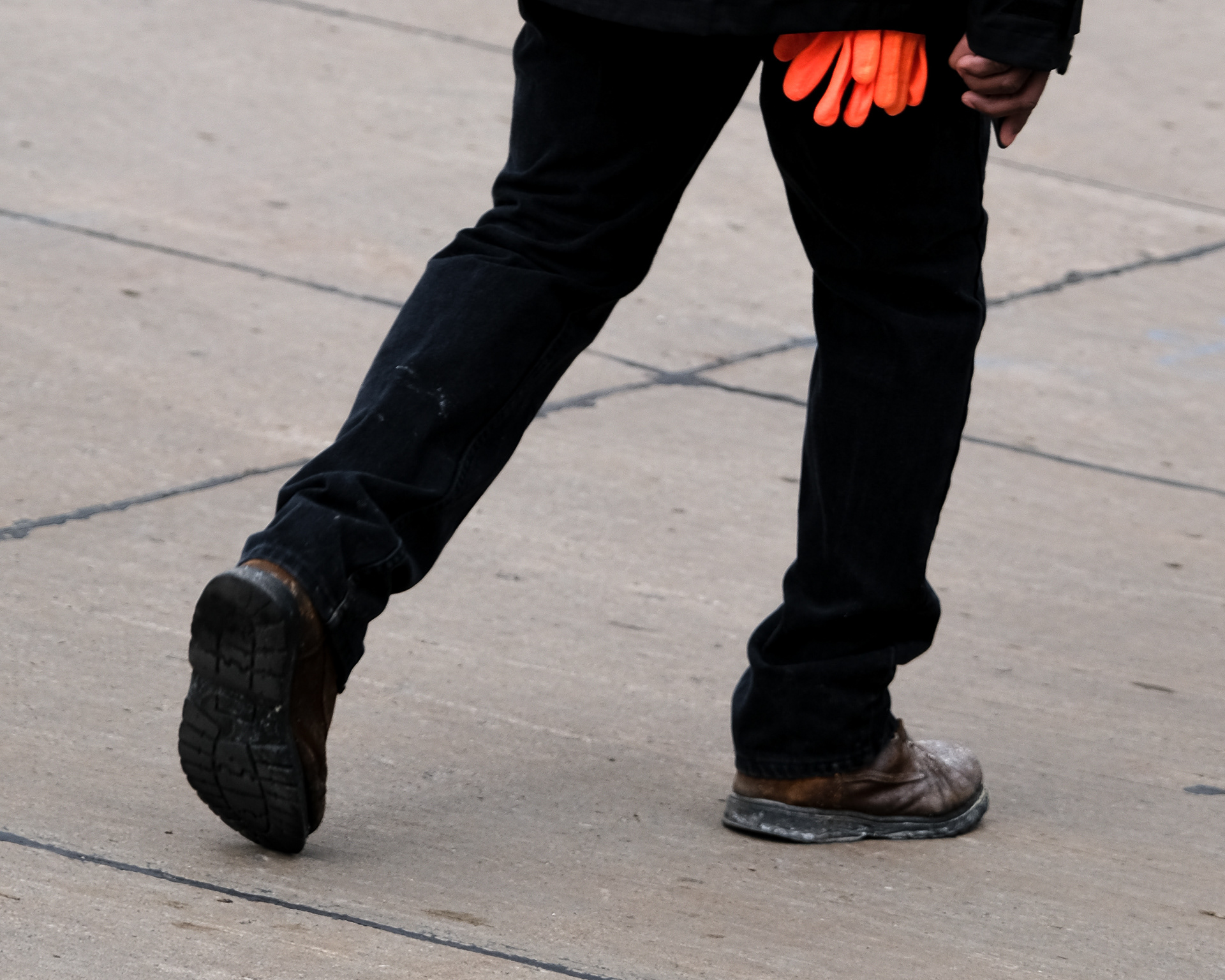 Orange Gloves