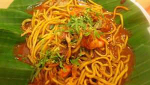 Mie Aceh with prawns
