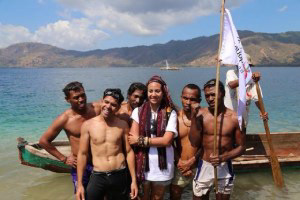 The winners of swimming competition Photographed by Muhammad Takdir Ratuloly