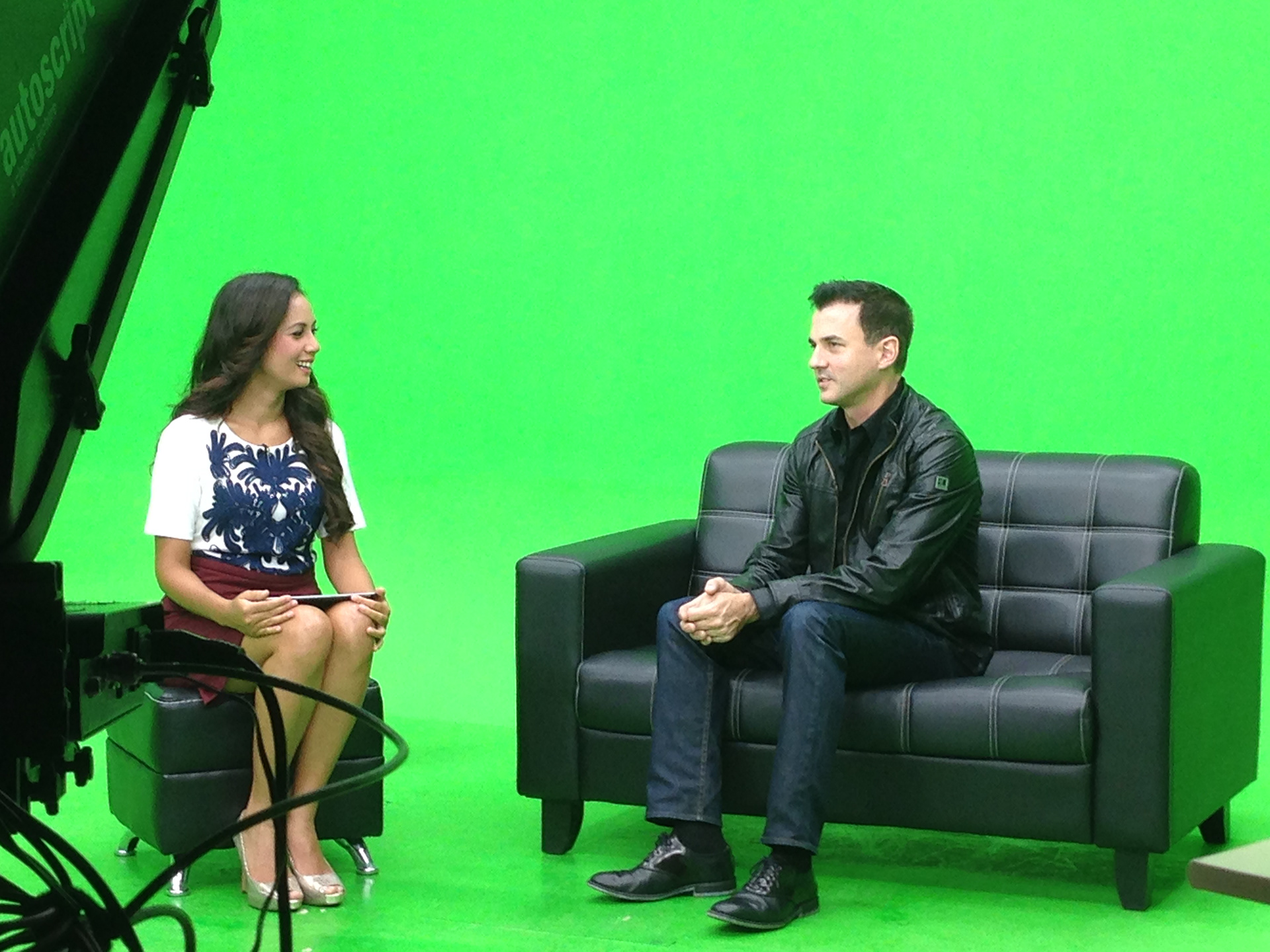 Fiona Callaghan interviewing Tommy Page