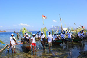 The local participants ready for Pou Hari and Gala Soro