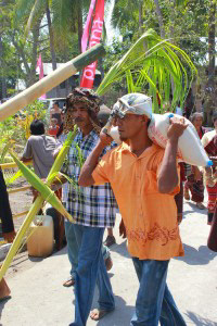 All sorts of preparations for the offerings