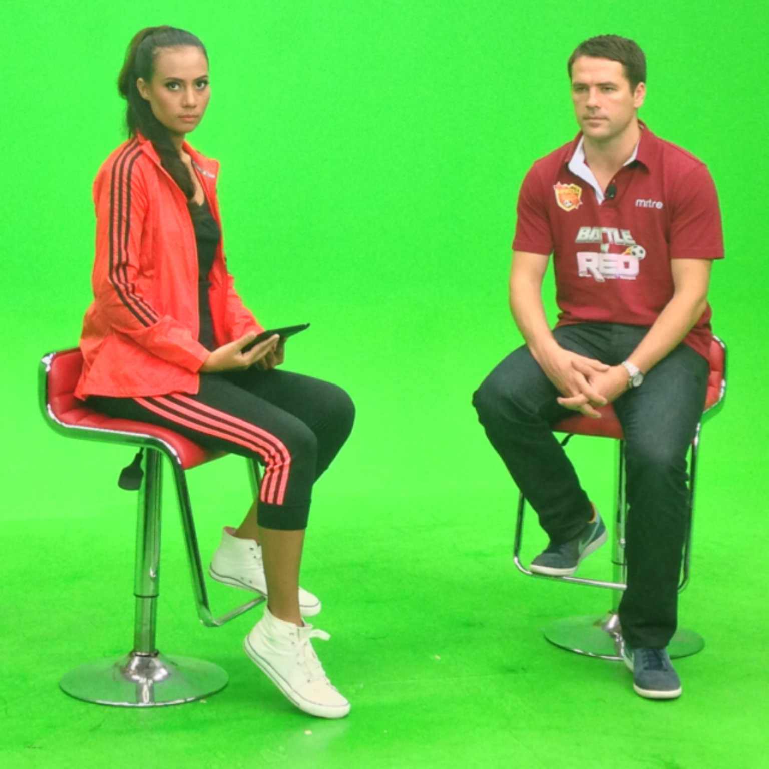 Fiona Callaghan interviewing Michael Owen