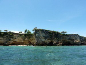 Cliffs around Pink Beach.