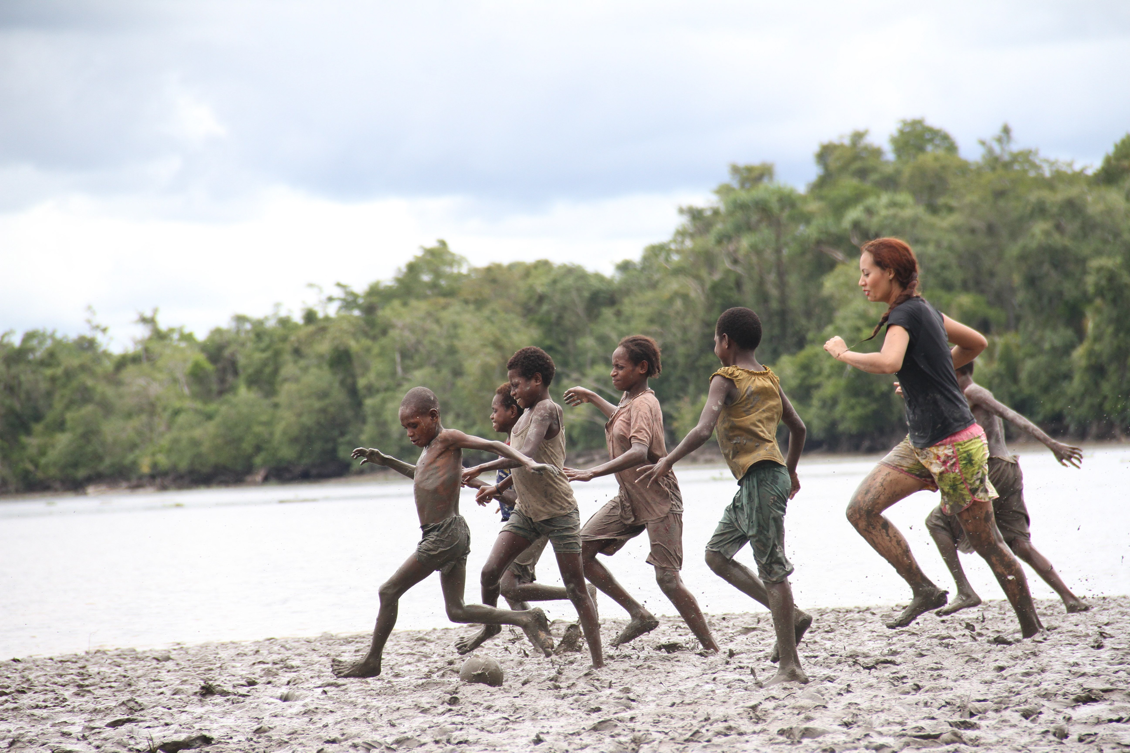 Kids of Kampung Sawa Erma., Asmat. Photographed by Bernadus Jamlean