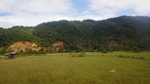 The scenery in Gurah VIllage The remains of Al-Quran that were swept by the Tsunami