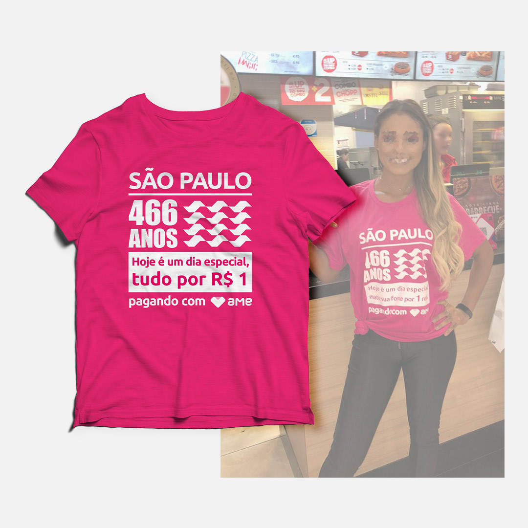 Estampa para camisa comemorativa