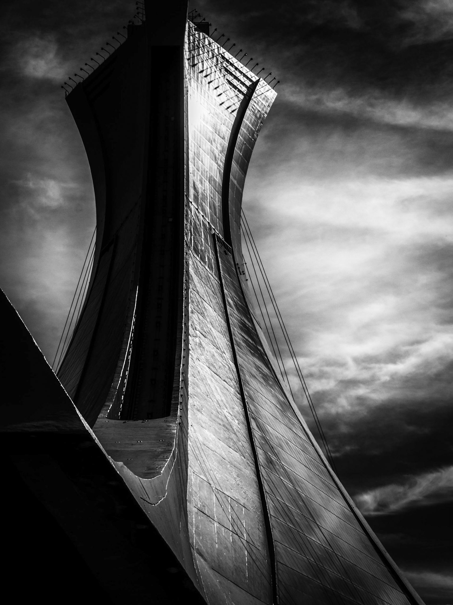Le mât du stade