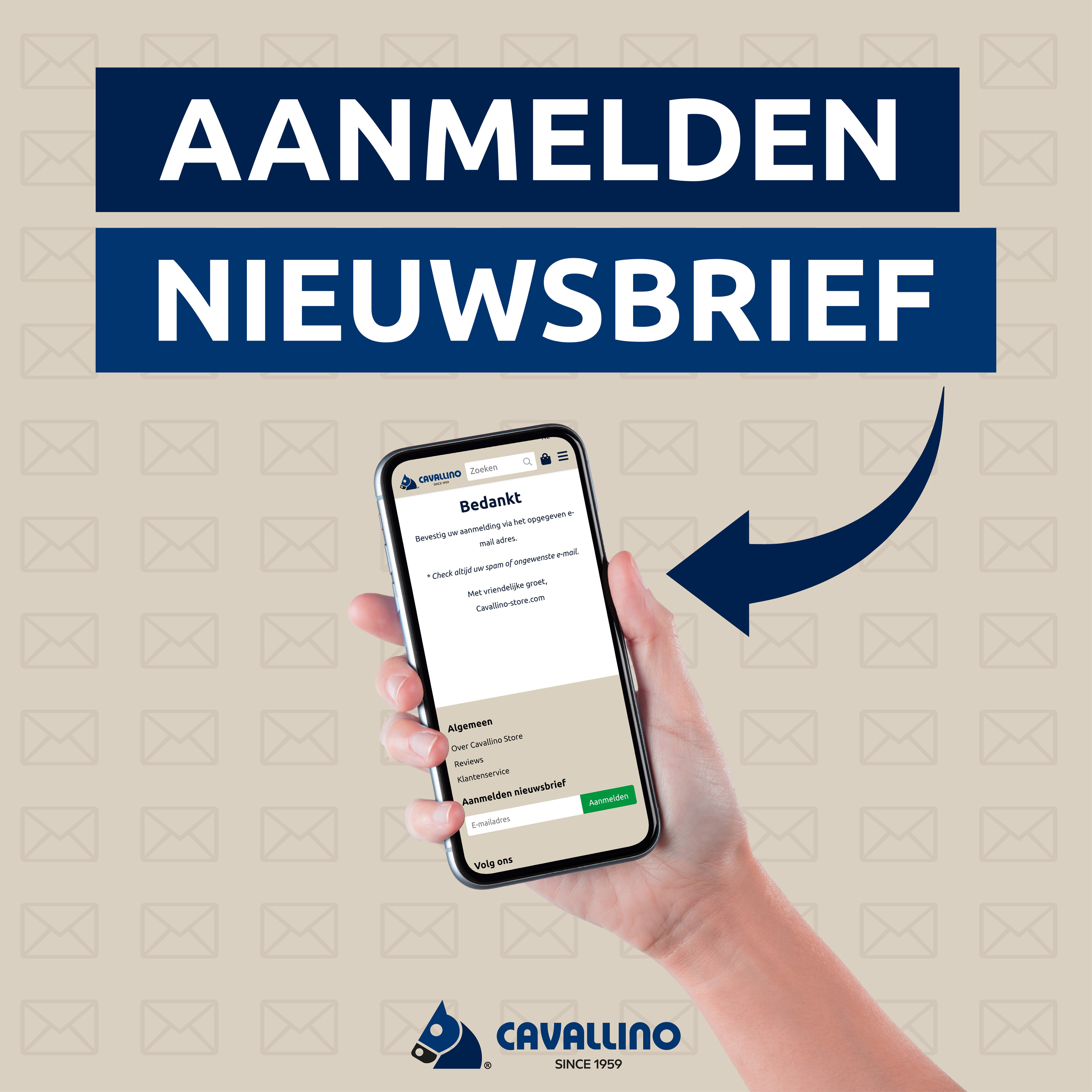 Social media post: Nieuwsbrief reminder