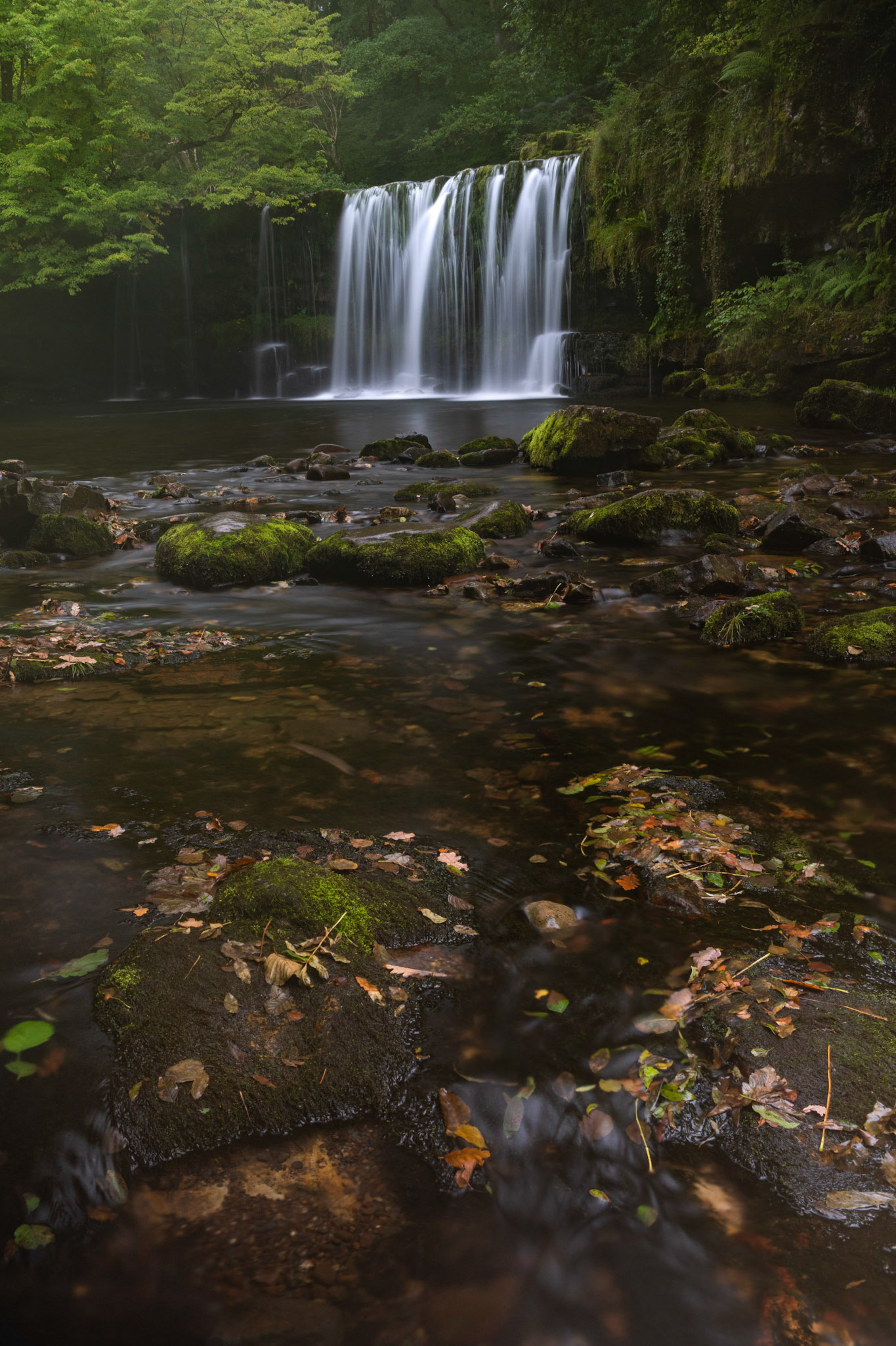 Upper Ddwli Falls in the Brecon Beacons waterfall country