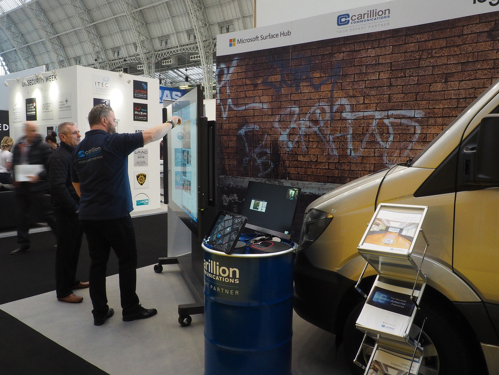 Carillion Communications at the Security Show - Stand Design and support