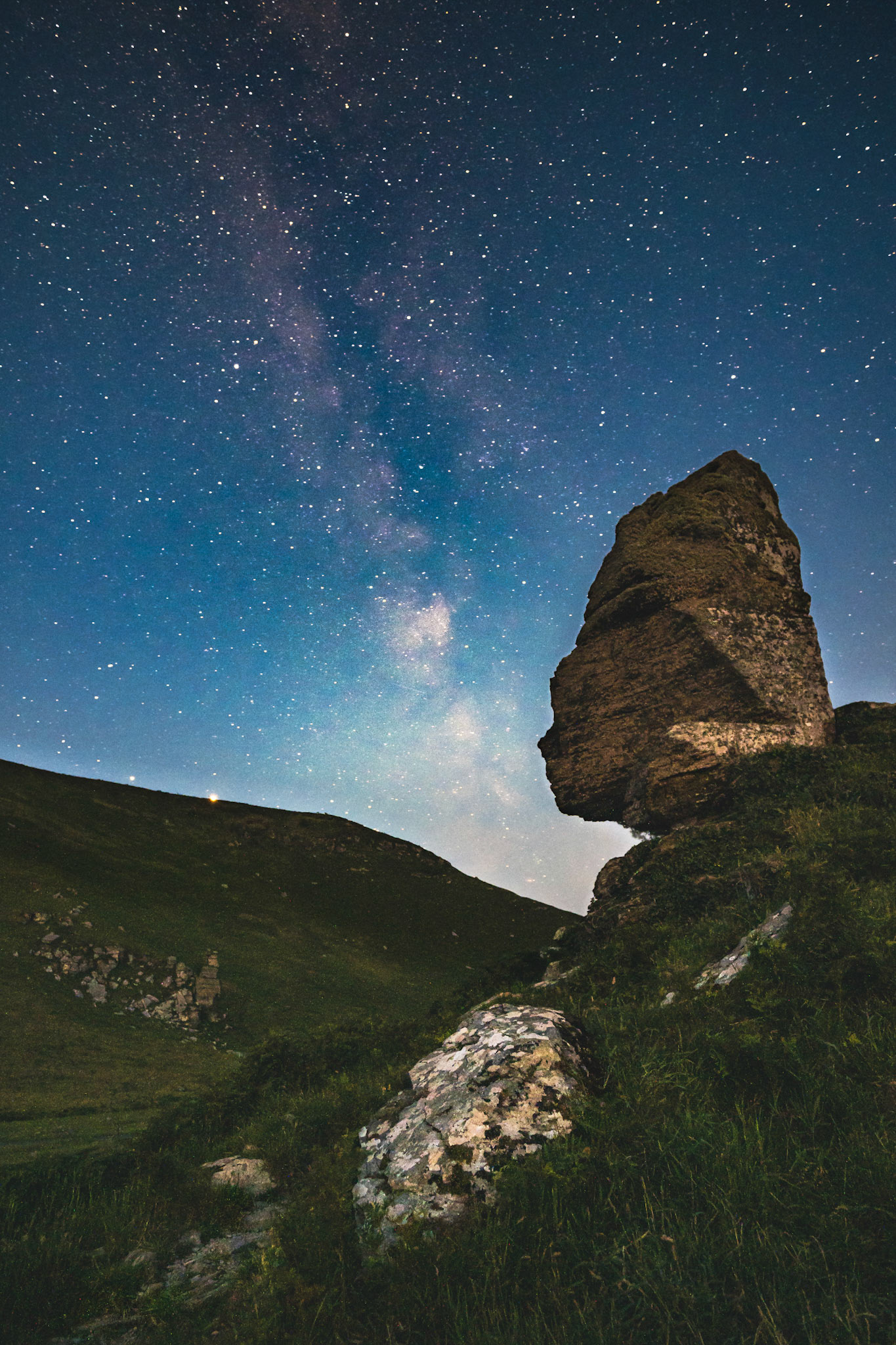 Milky Way over  Valley of Rocks