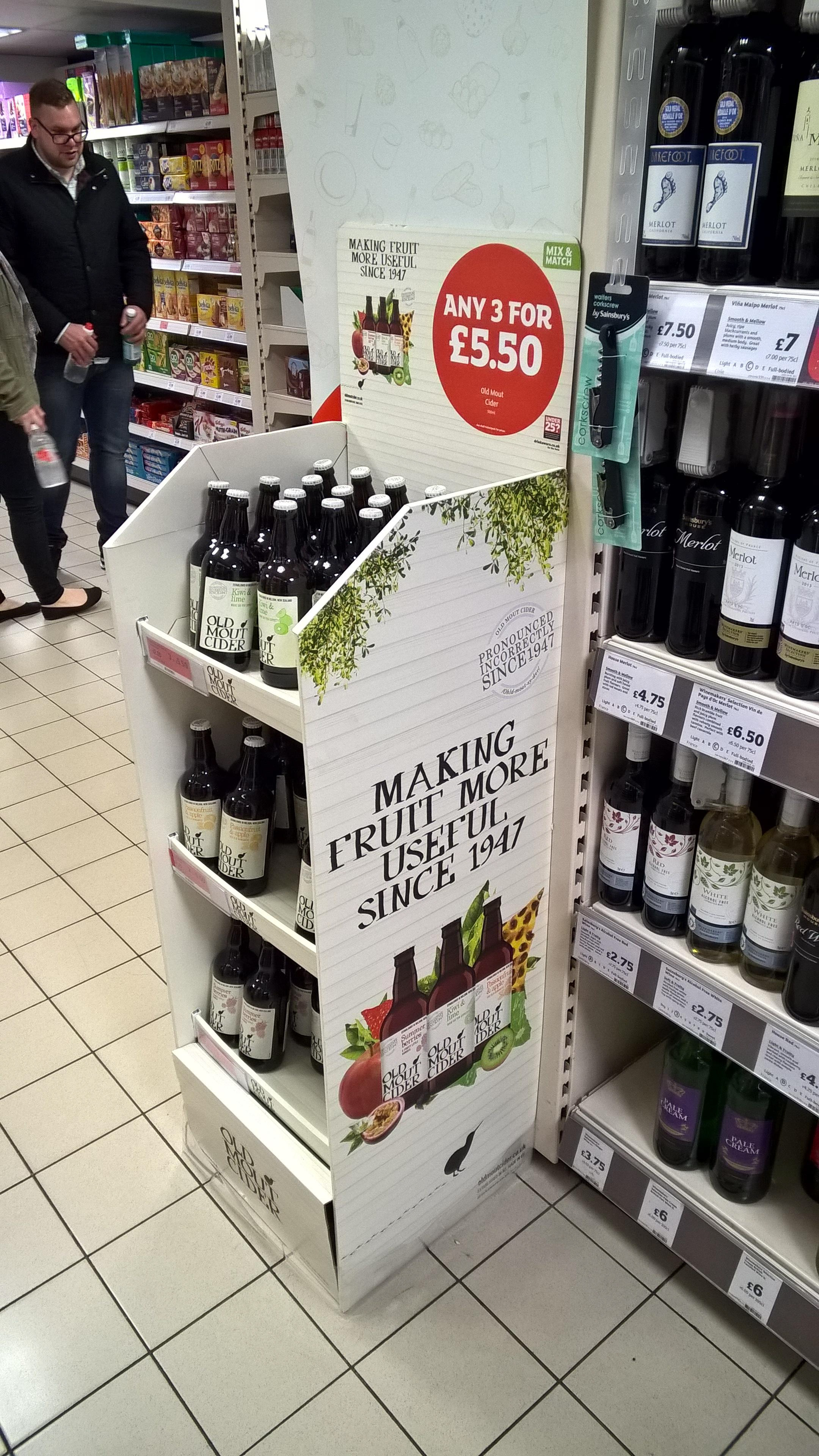 Old Mout Cider Launch in UK to Supermarkets