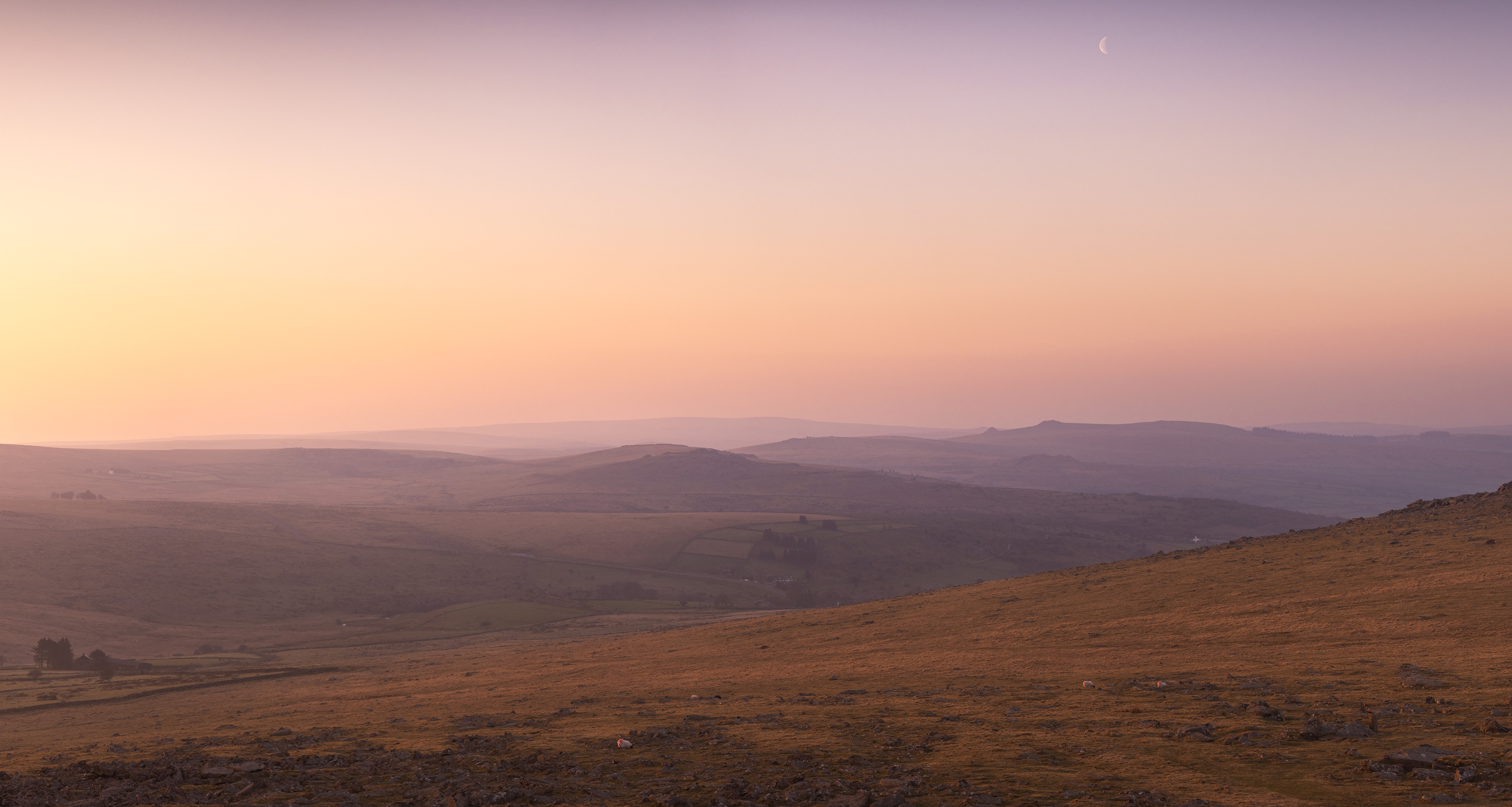 A view from Roos Tor over Merrivale on Dartmoor