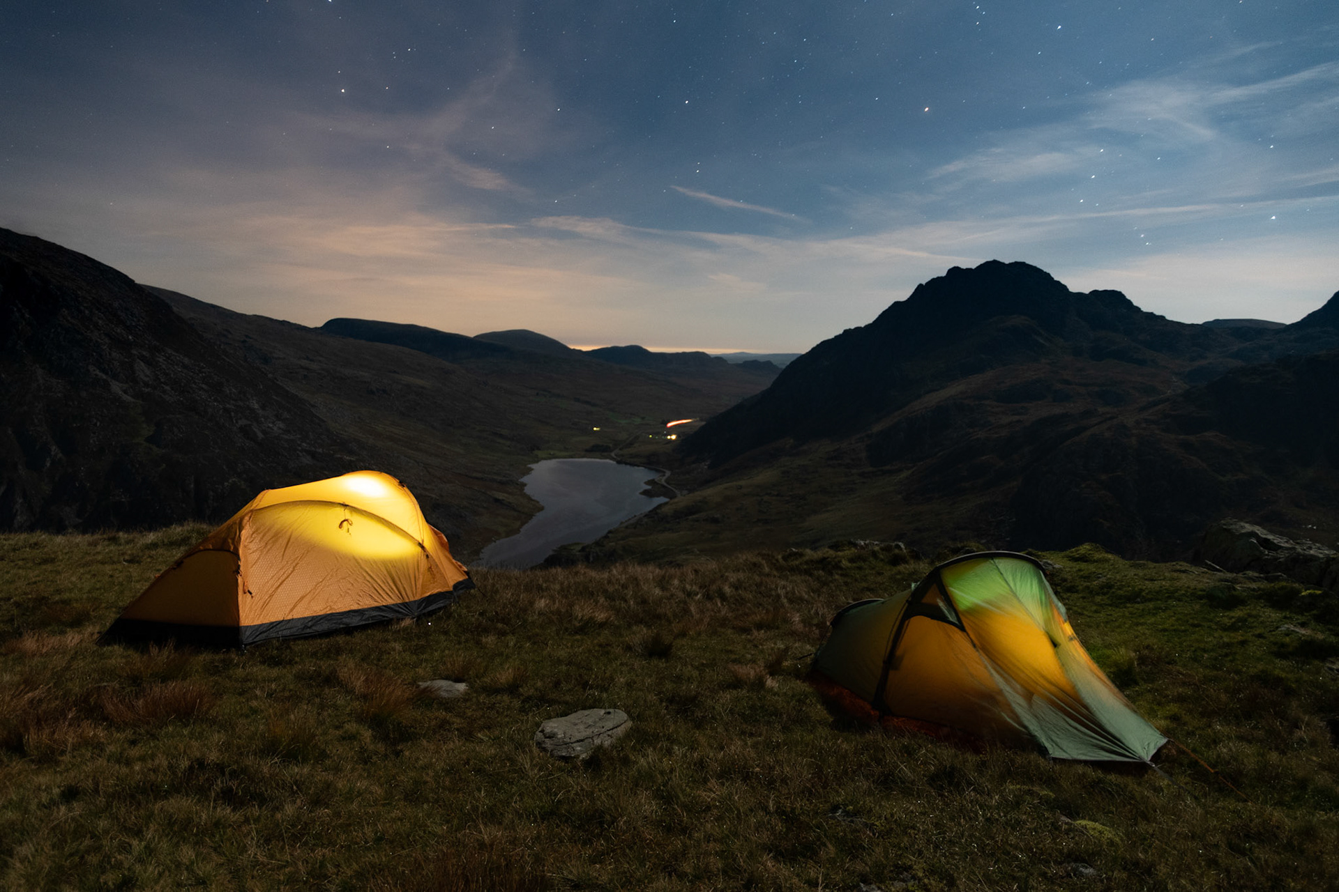 Wild camping on Y Garn