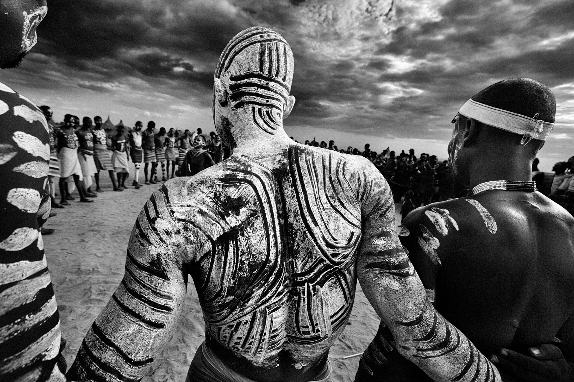 Karo dancers, Omo Valley, Ethiopia