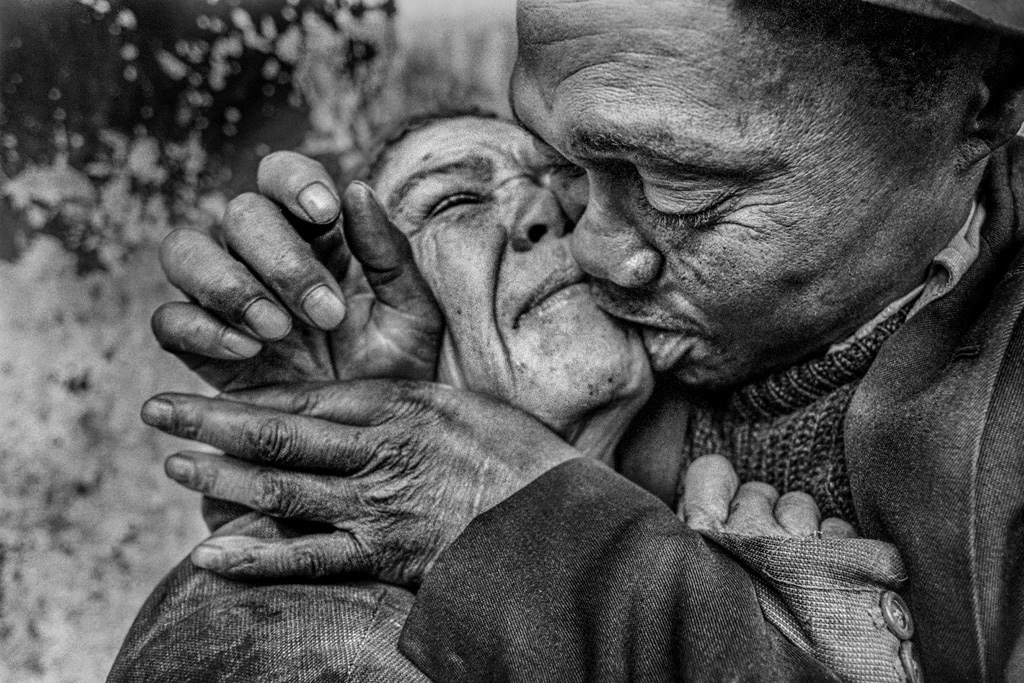 Homeless couple, Cape Town.