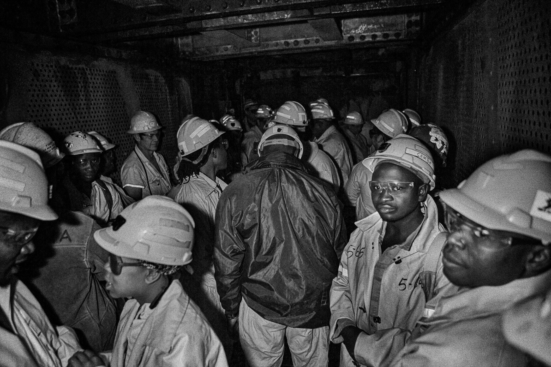 Gold miners in 'the cage' dropping 3km underground, West Rand 