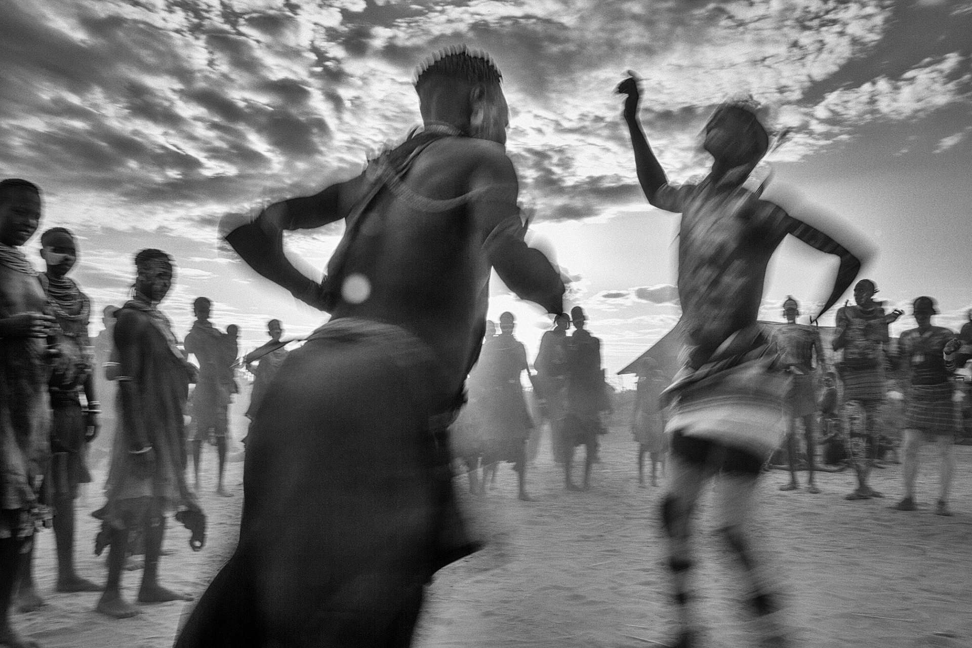 Karo dancers, Omo Valley, Ethiopia