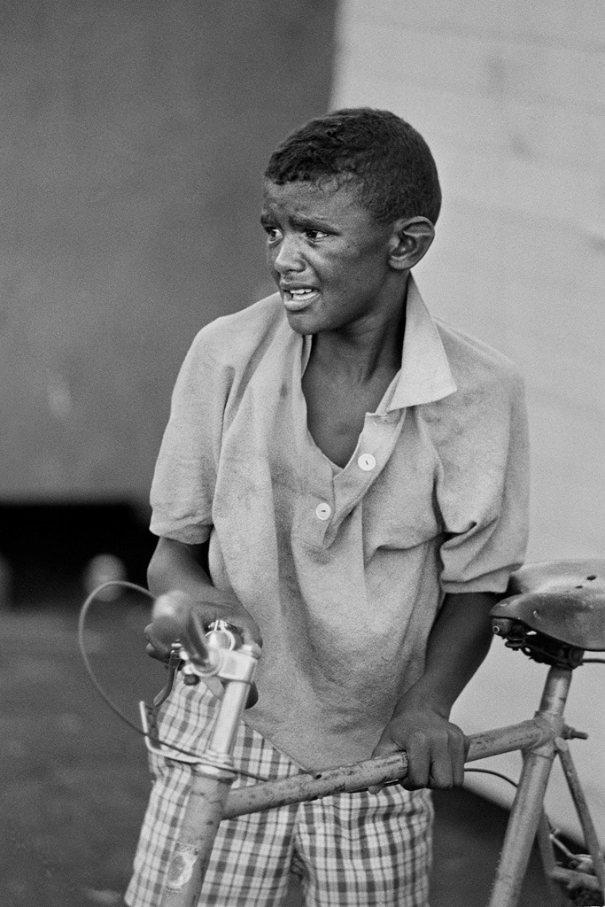 Frightened boy, Grand Parade, Cape Town