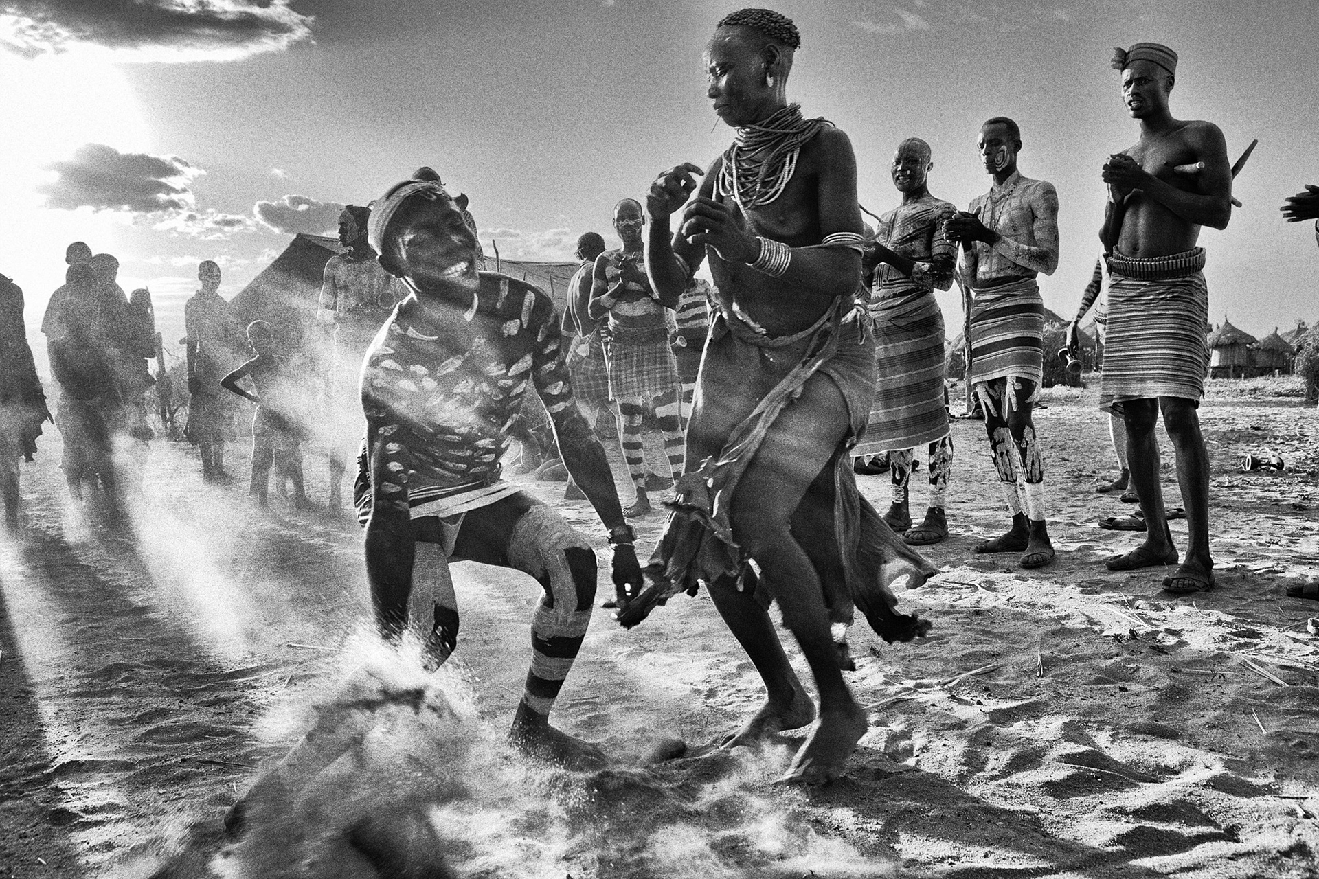 Karo dancers, Omo Valley, Ethiopia