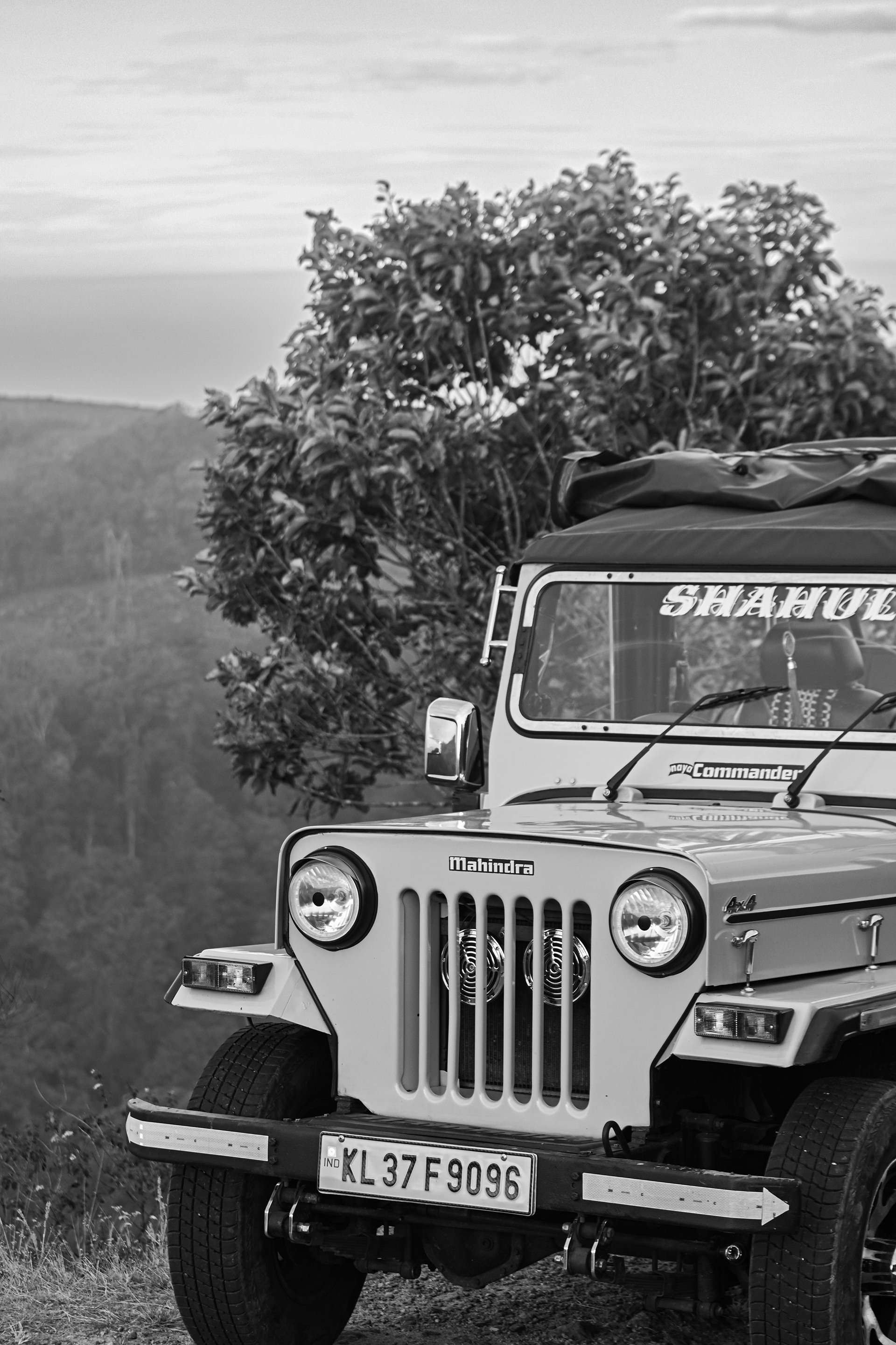 jeep on a hill