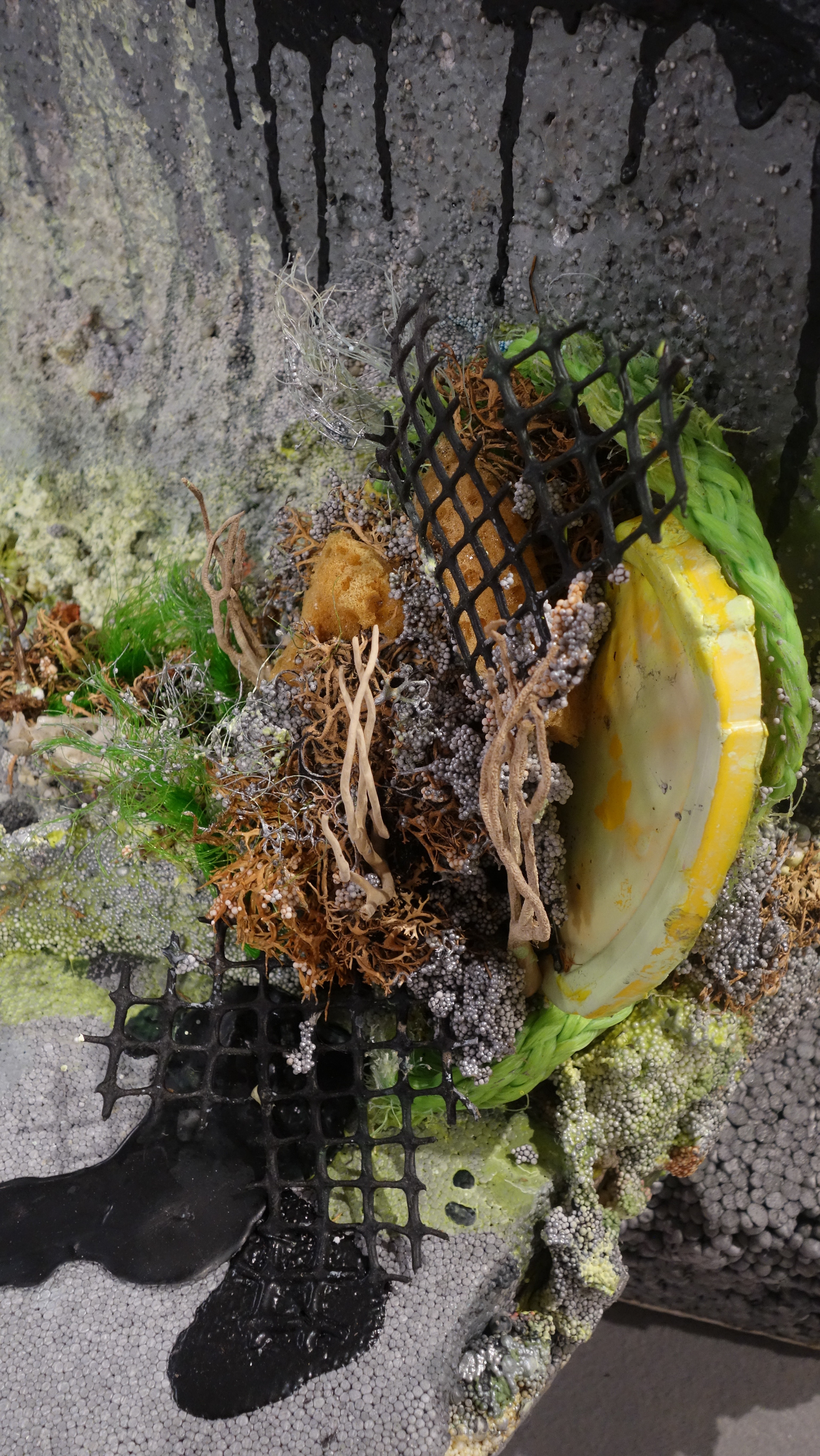 Vue du Labo. Détail de la sculpture Entresols, 2016