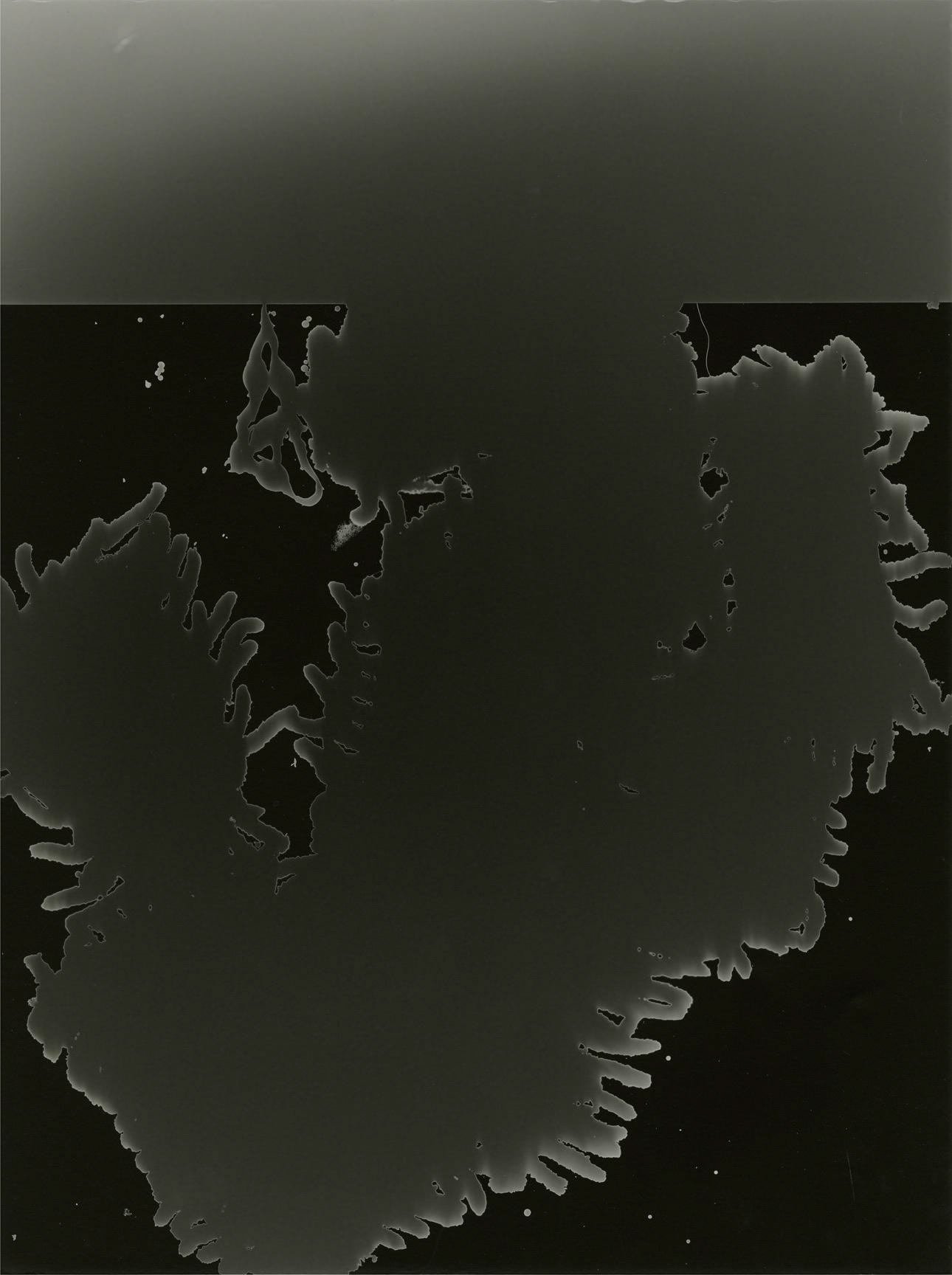 Photogramme Archéologie de l'Atelier,. 2014. 29,5 x 39,5 cm. Tirage unique sur papier Ilford