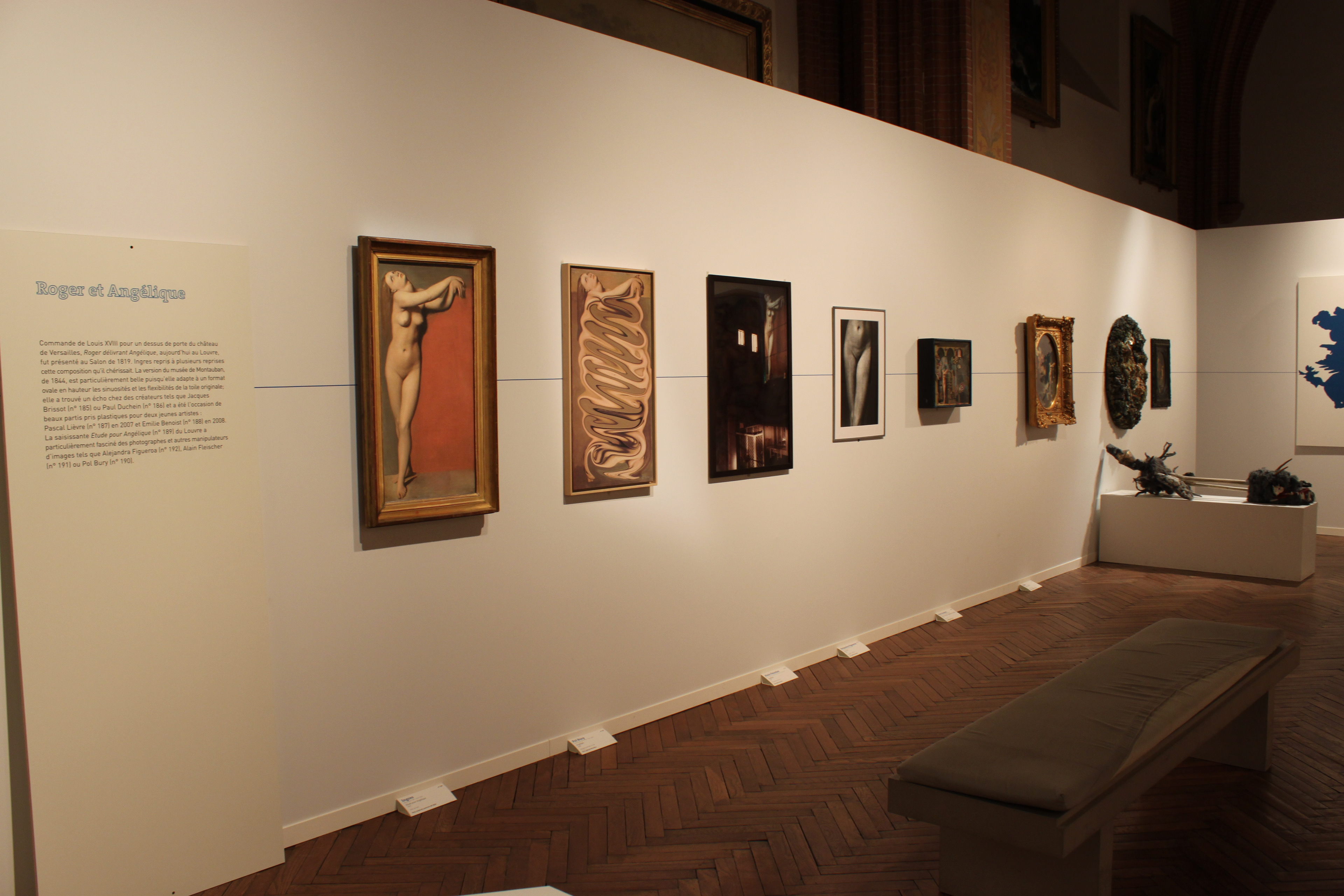 Vue de l'exposition Ingres et les Modernes au Musée Ingres de Montauban. Commissariat : Dimitri Salmon