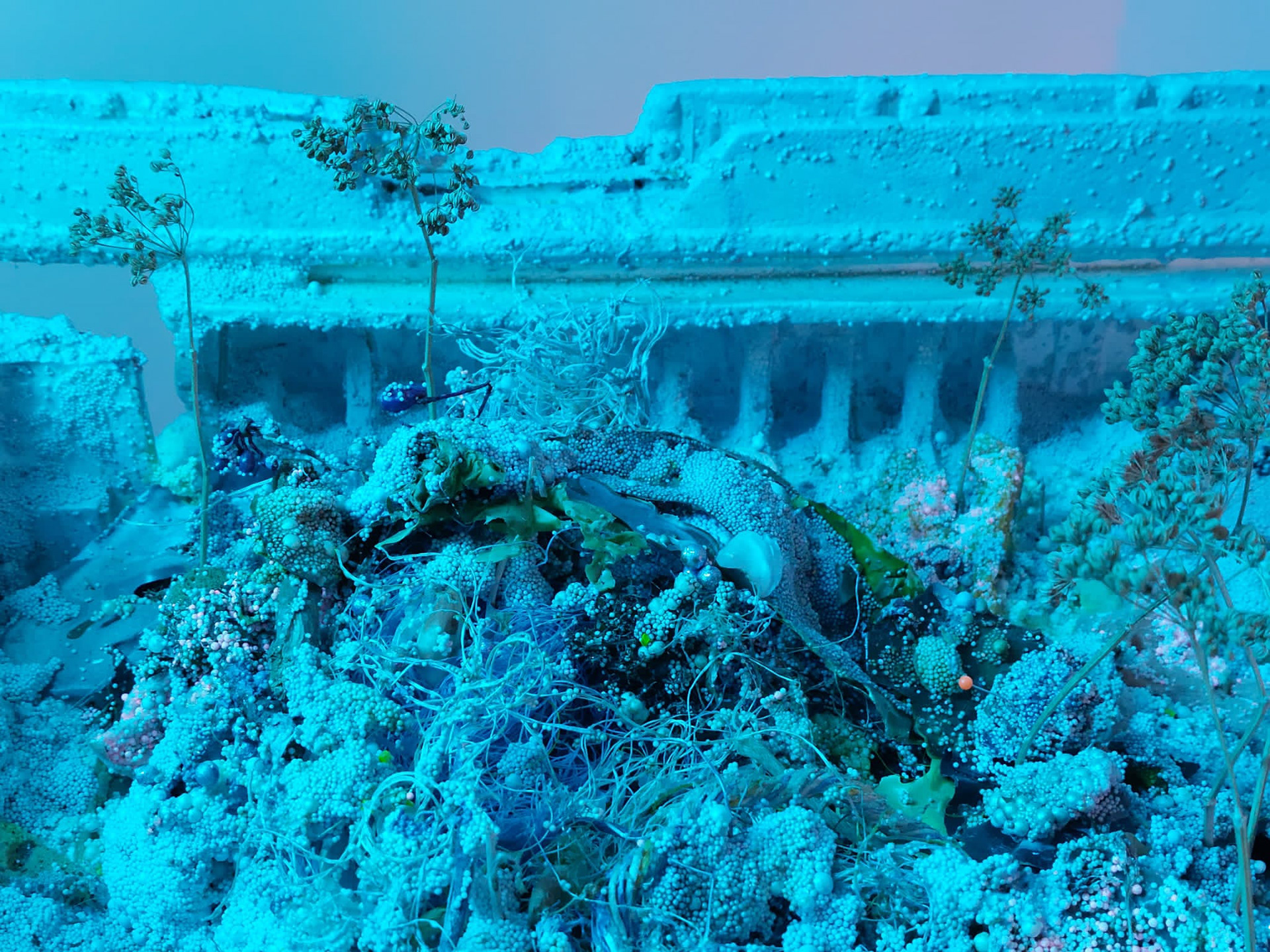 Détail de de la sculpture La piscine, 2014