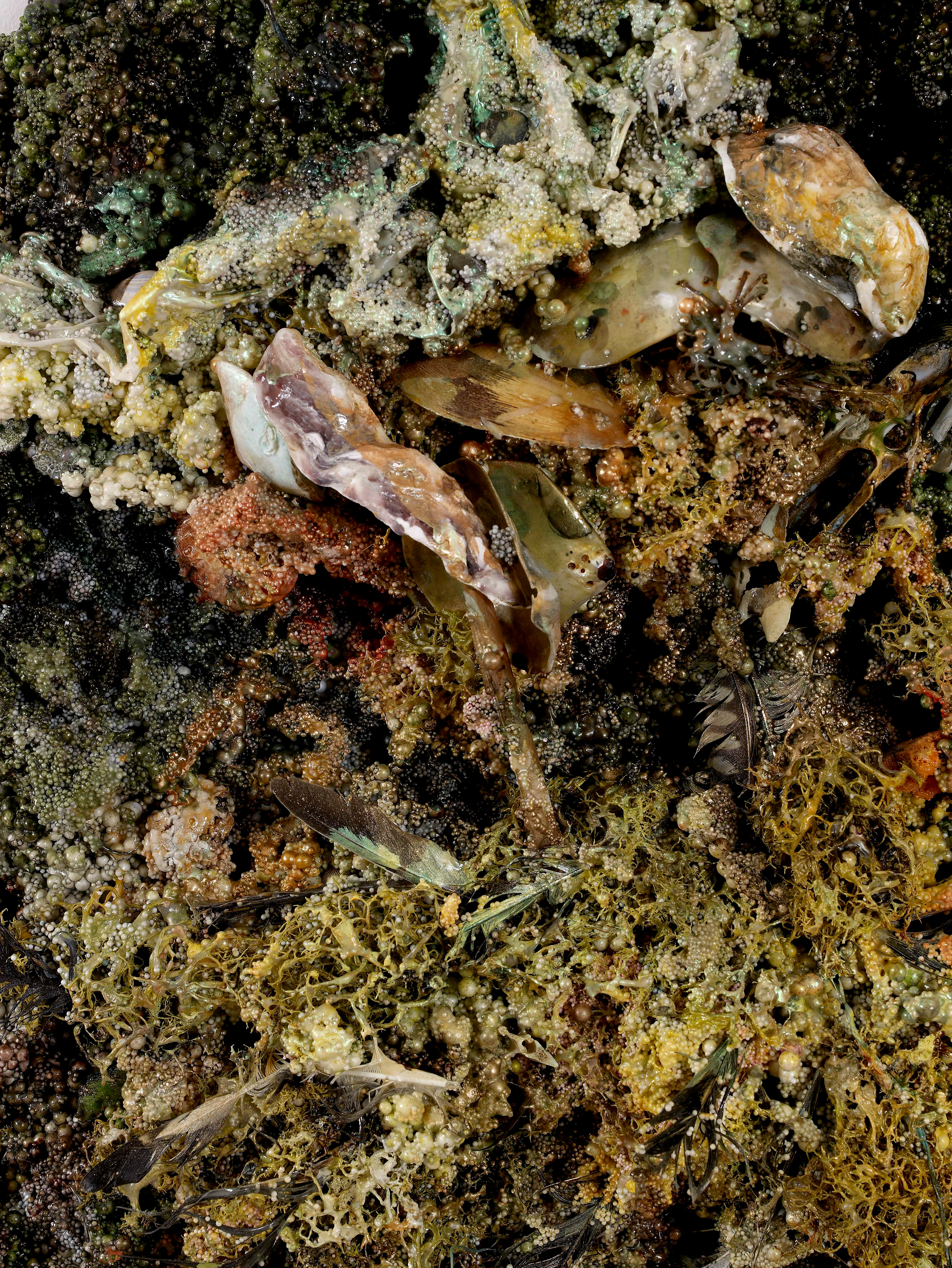 Détail de Matière fantasmatique (d'après Ingres). 2008. Installation réalisée dans le cadre de l'exposition Ingres et les Modernes au Musée Ingres à Montauban. Curator Dimitri Salmon