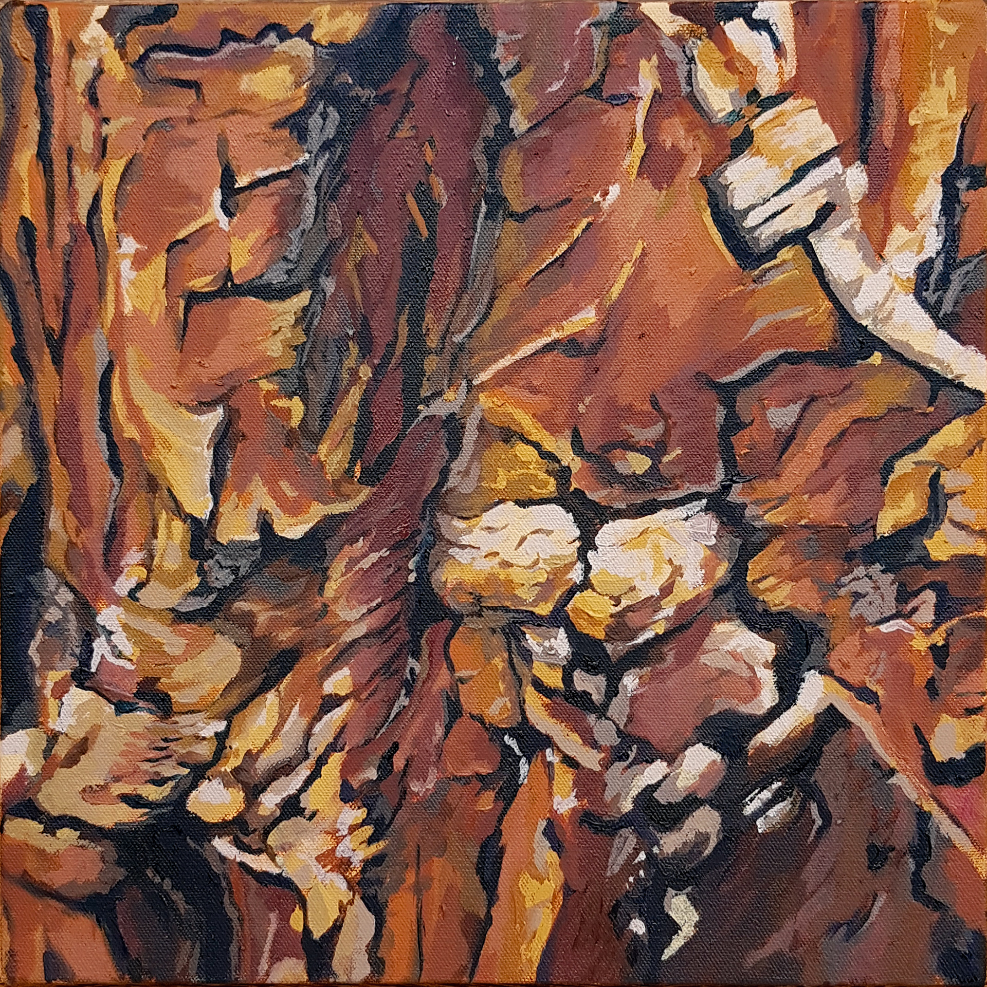 OIL ON CANVASS - 35 cm x 30 cm - AVAILABLE